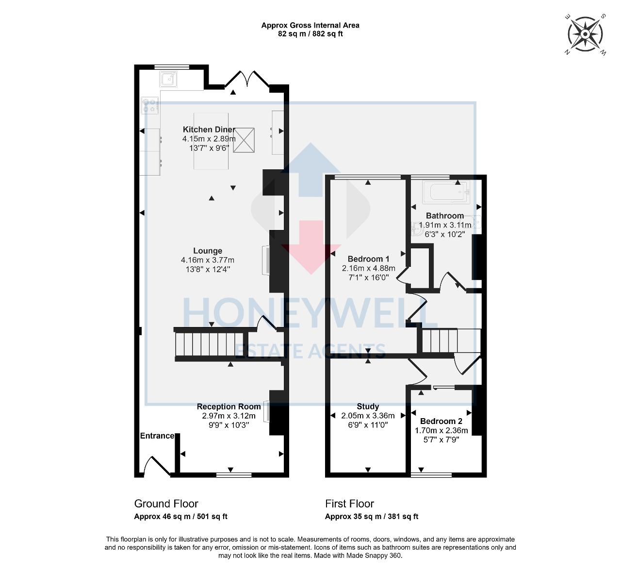17, Peel Street, CLITHEROE floorplan