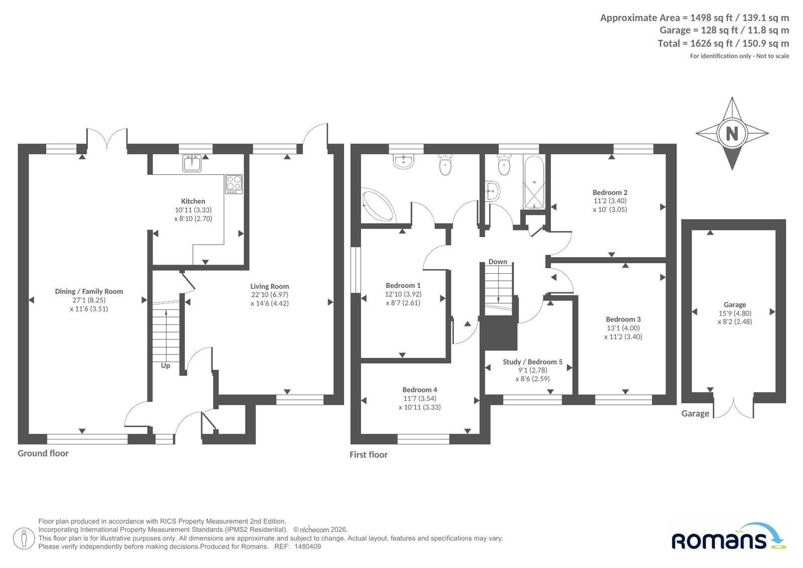 23, Fairwater Drive, Reading floorplan