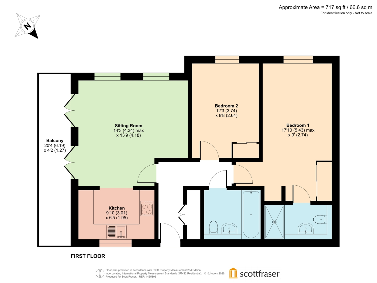 Flat 6,, Lawn Upton Close, Oxfordshire floorplan
