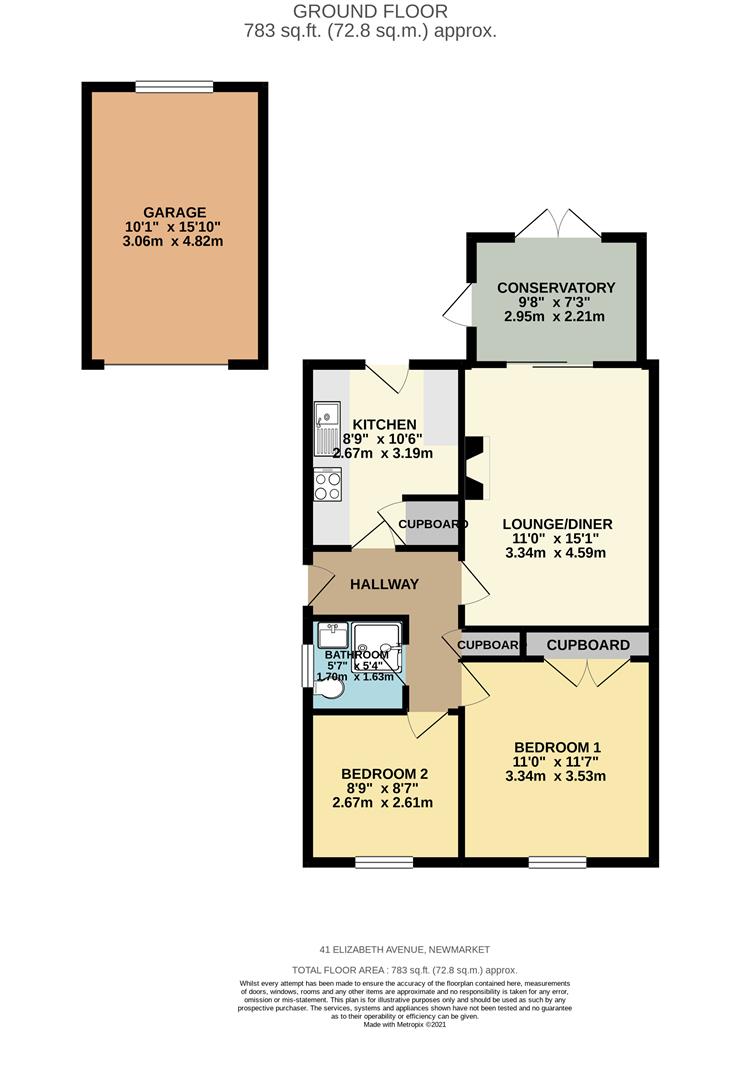 Elizabeth Avenue, Newmarket floorplan