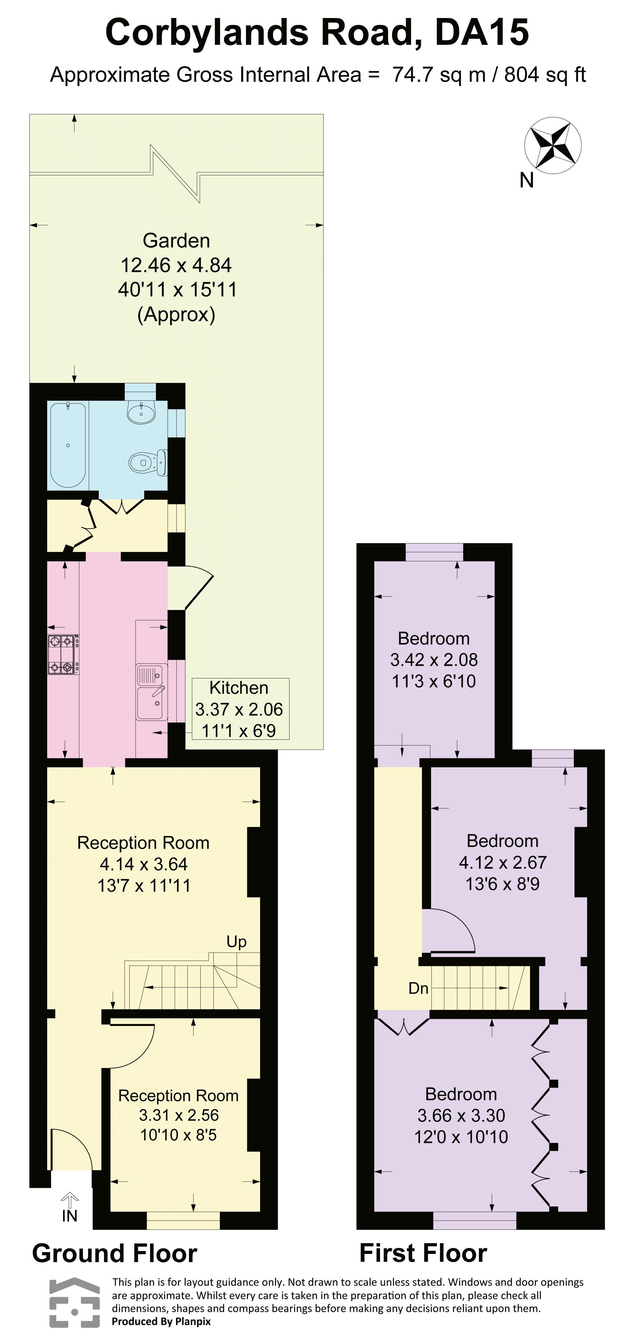 62, Corbylands Road, Sidcup floorplan