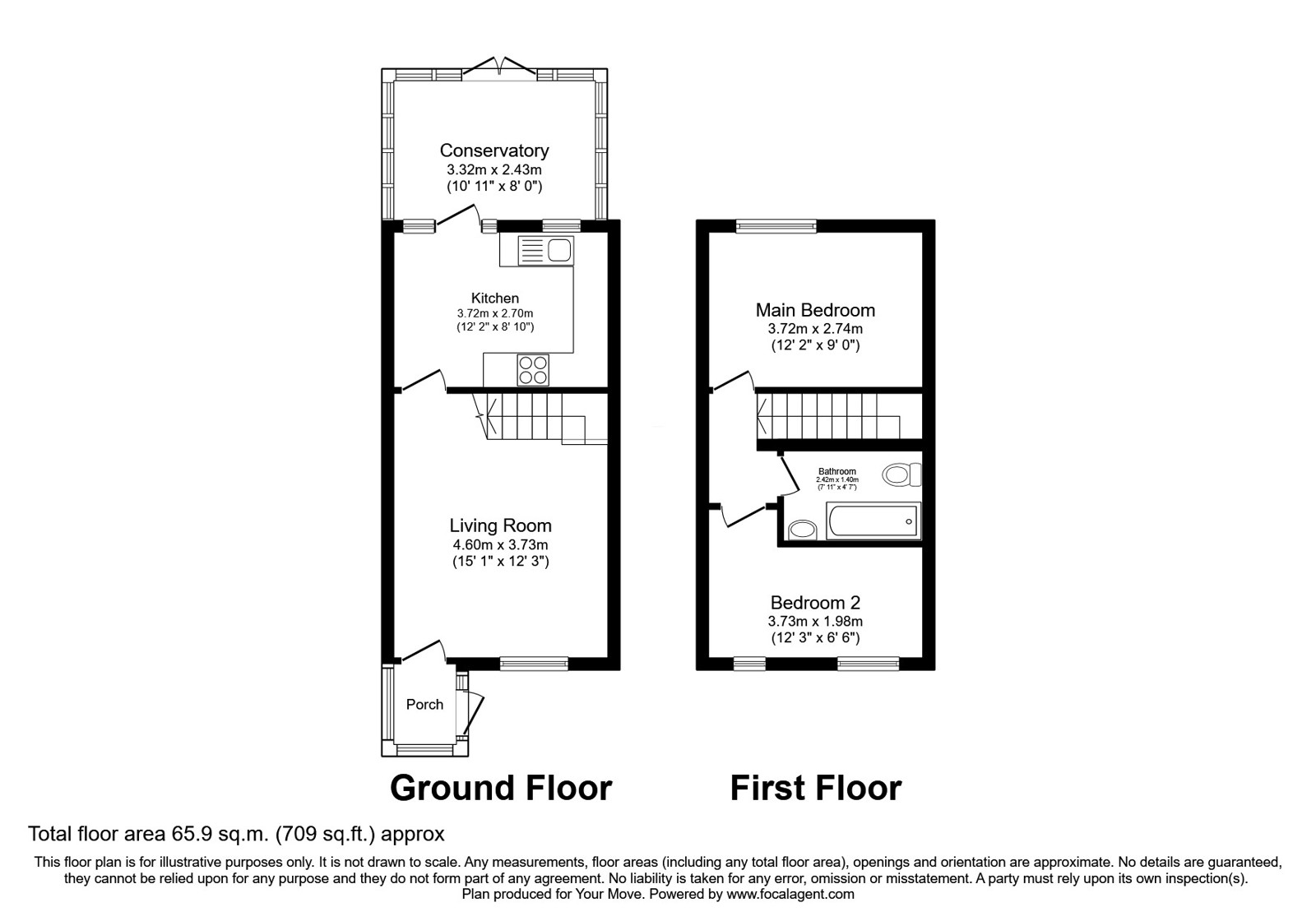 8, Buckinghamshire Park Close, Oldham floorplan