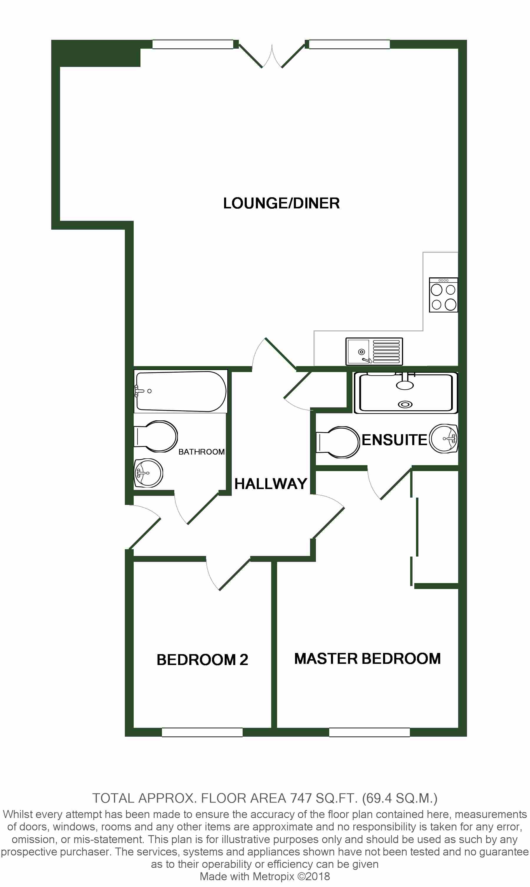 2 Bedrooms Flat to rent in Waters Edge, Barton Mill CT1