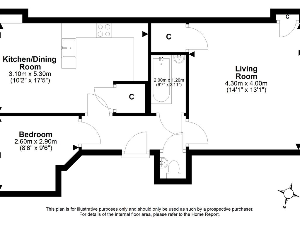 5/7 Livingstone Place, Marchmont, Edinburgh, EH9 1PB floorplan