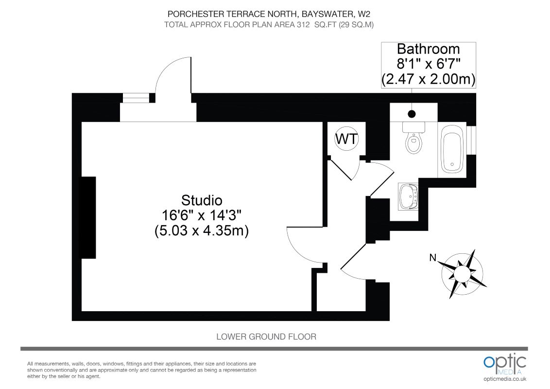 157, Porchester Terrace North, Bayswater floorplan