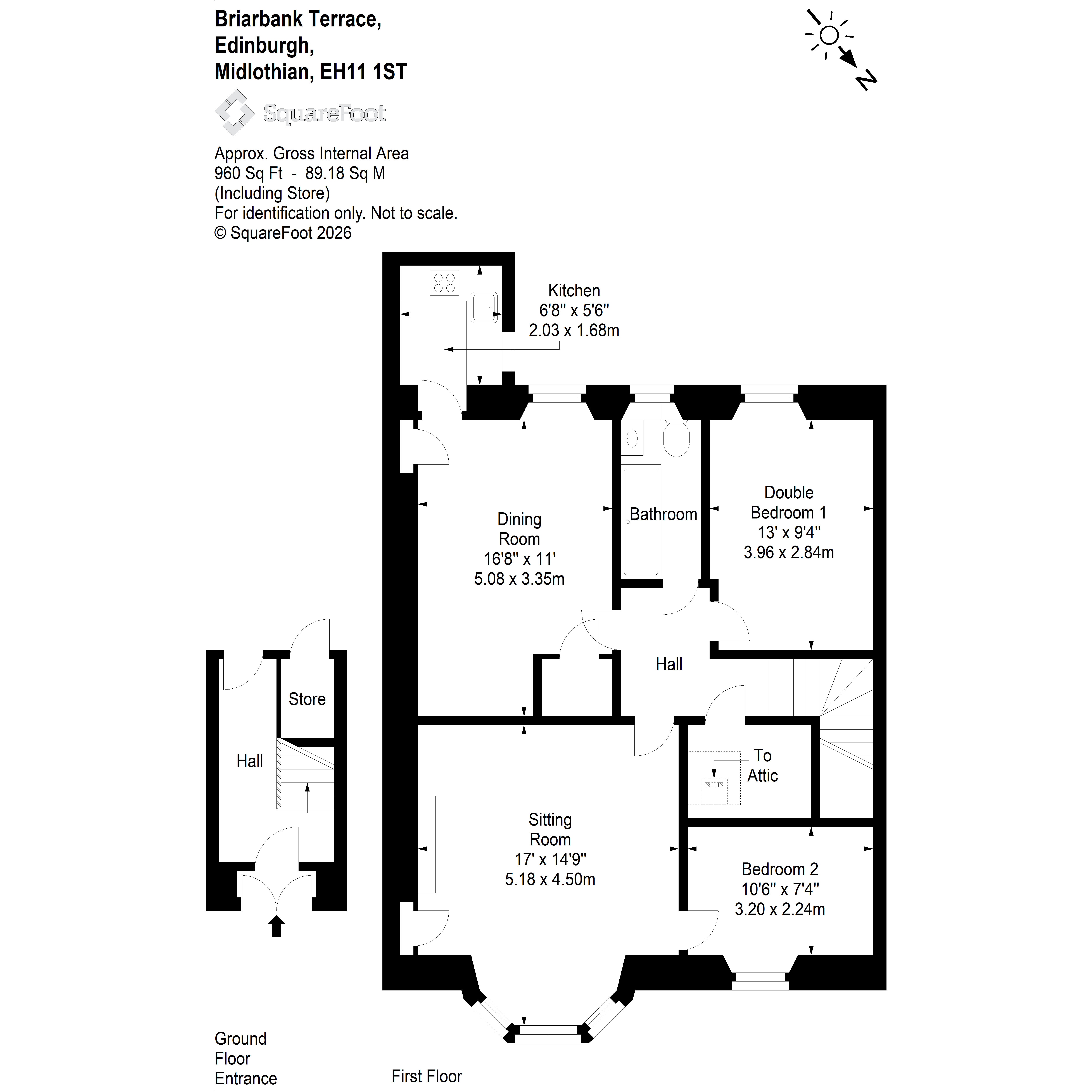 47, Briarbank Terrace, Edinburgh floorplan