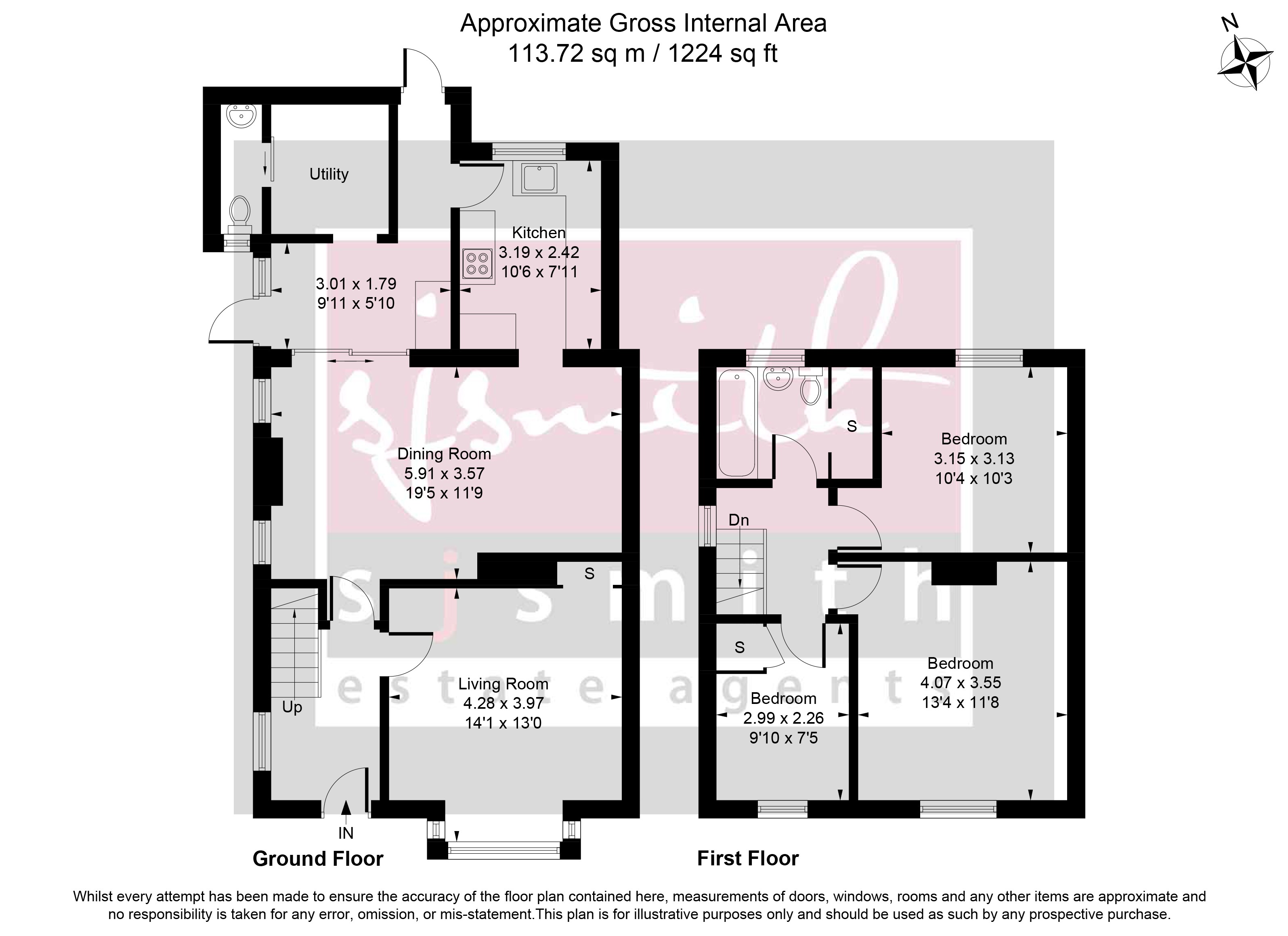 25, Arnold Road, Staines-upon-Thames floorplan