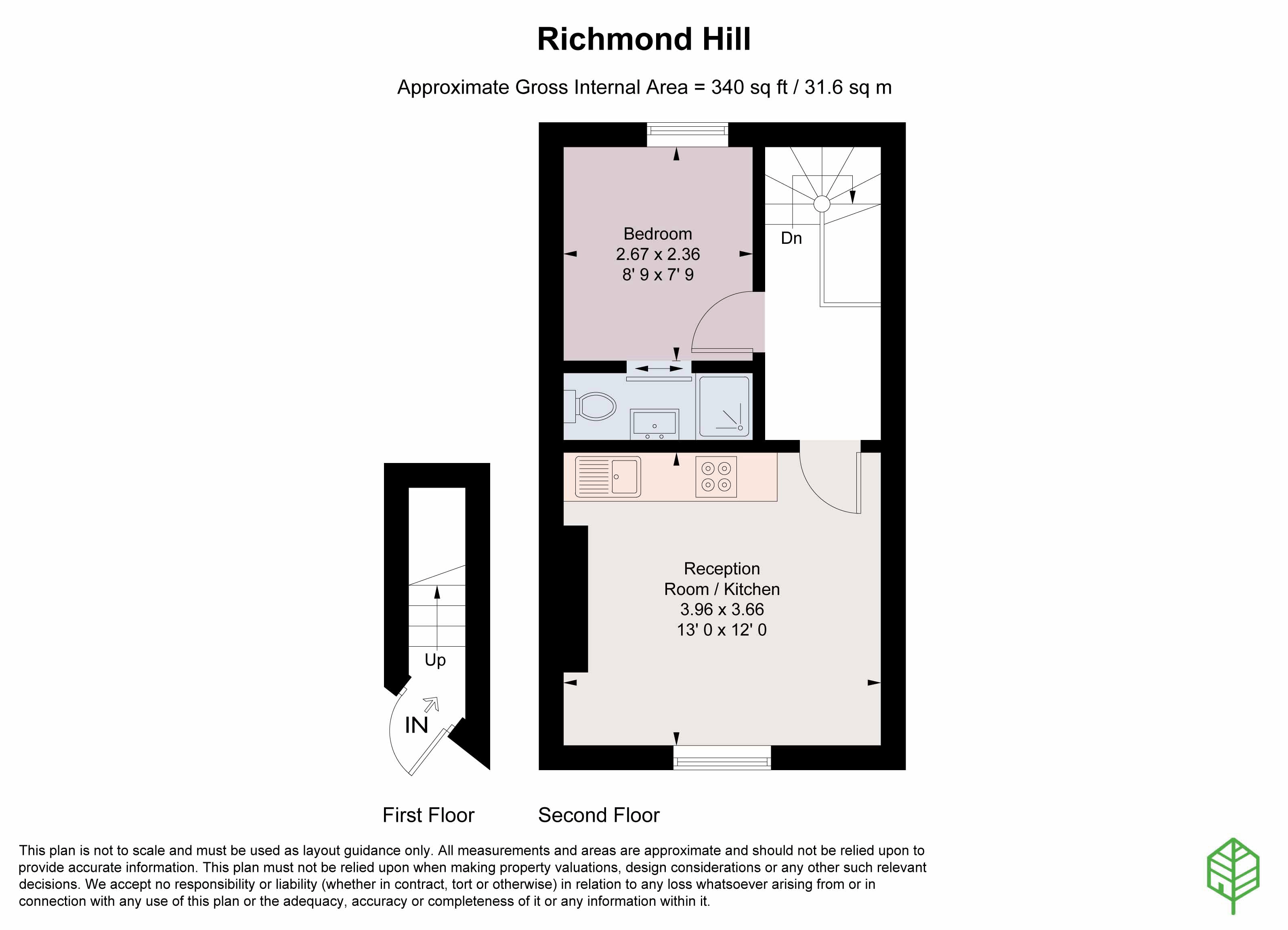 Flat 2, 14, Richmond Hill, Richmond floorplan