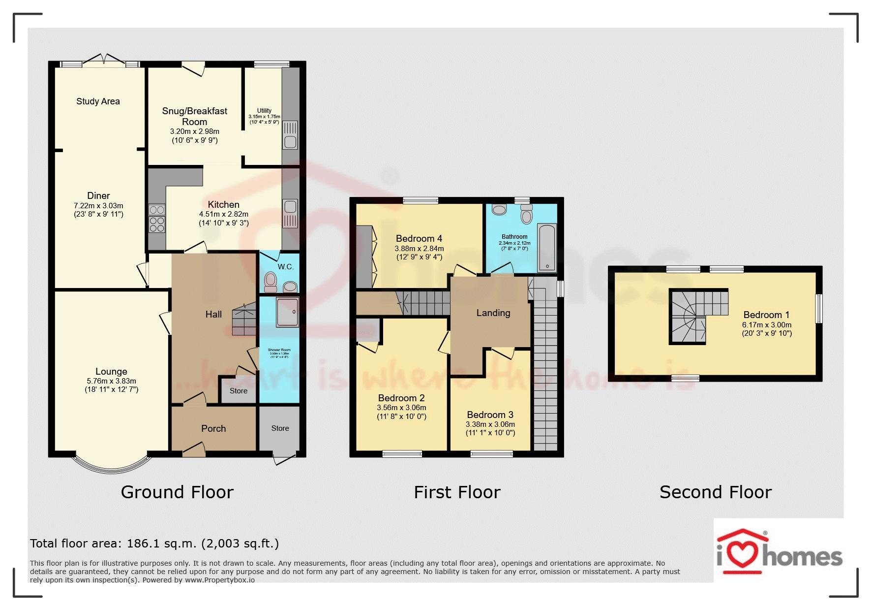 16, Quicksand Lane, Walsall floorplan