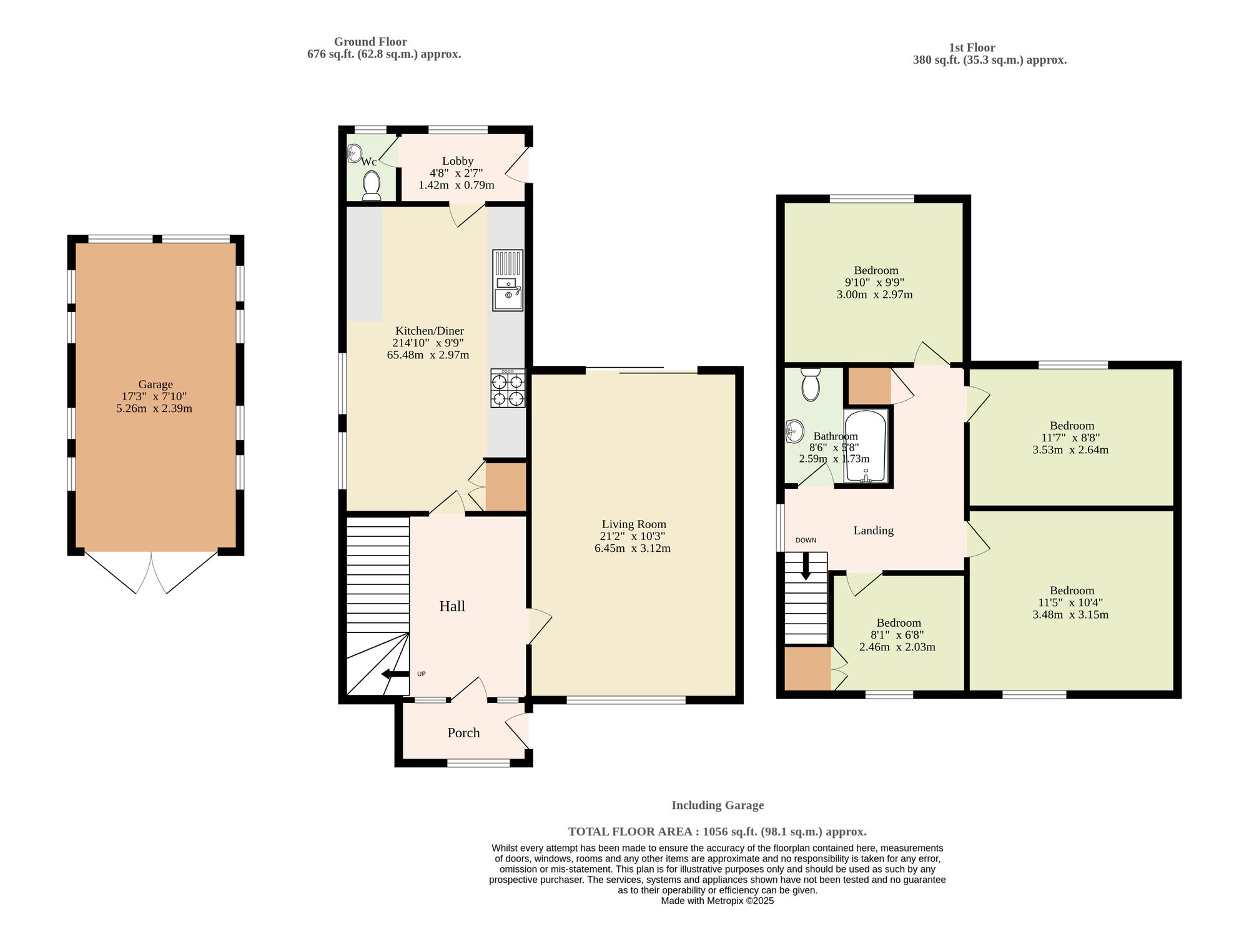 15 Byron Way, Great Yarmouth floorplan