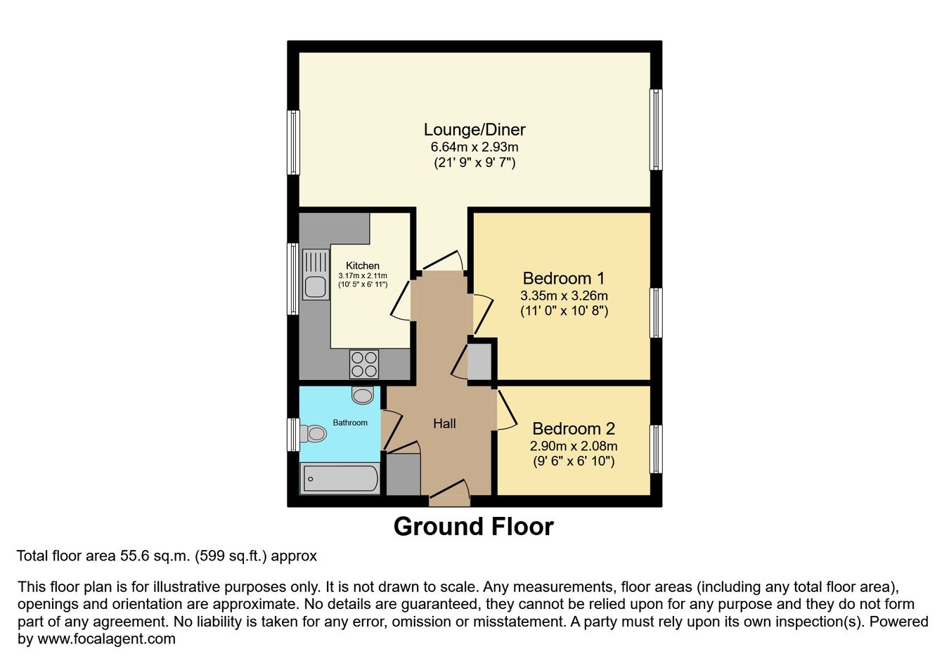 82, The Hawthorns, Bedford floorplan