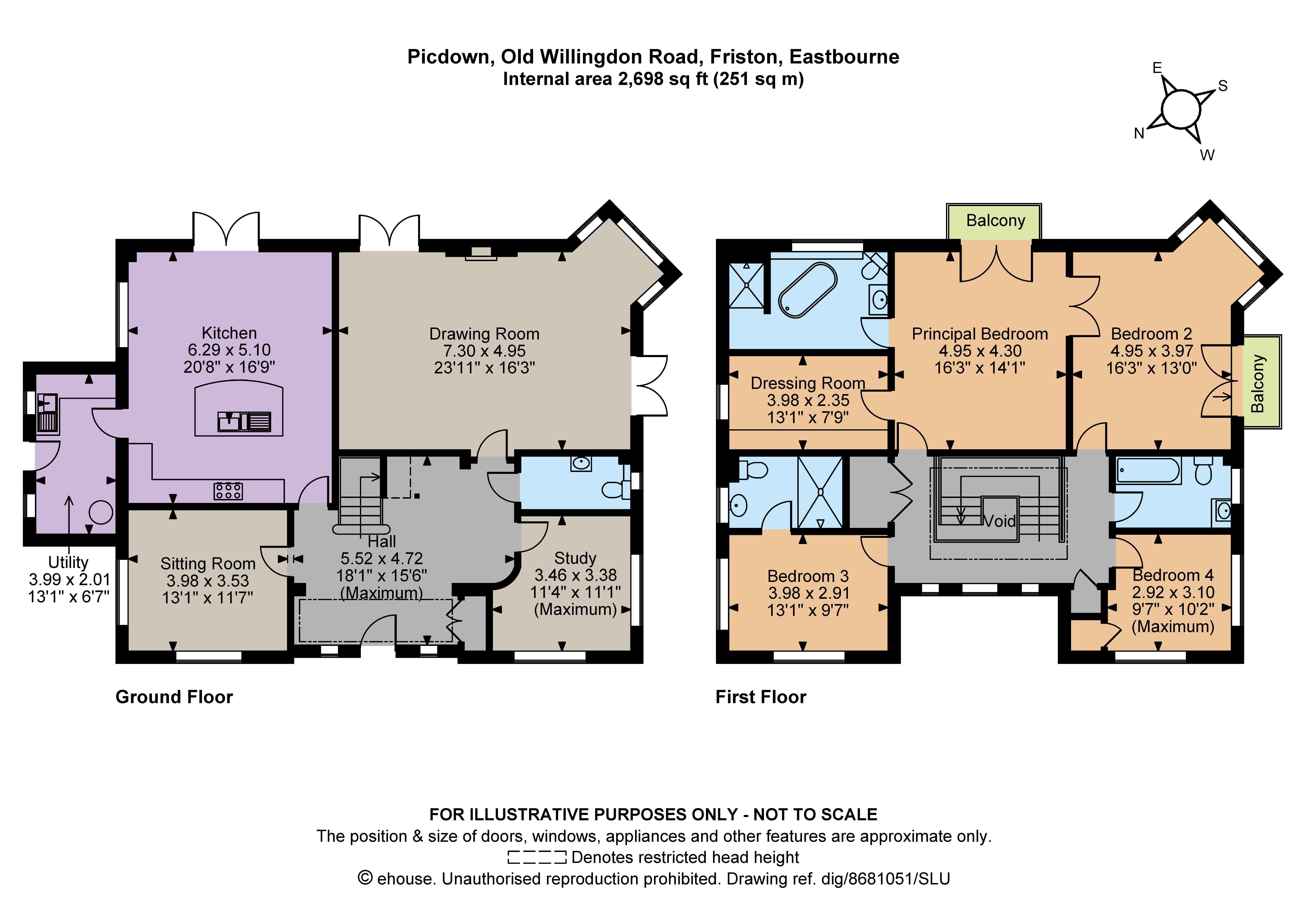 Picdown,, Old Willingdon Road, Eastbourne floorplan