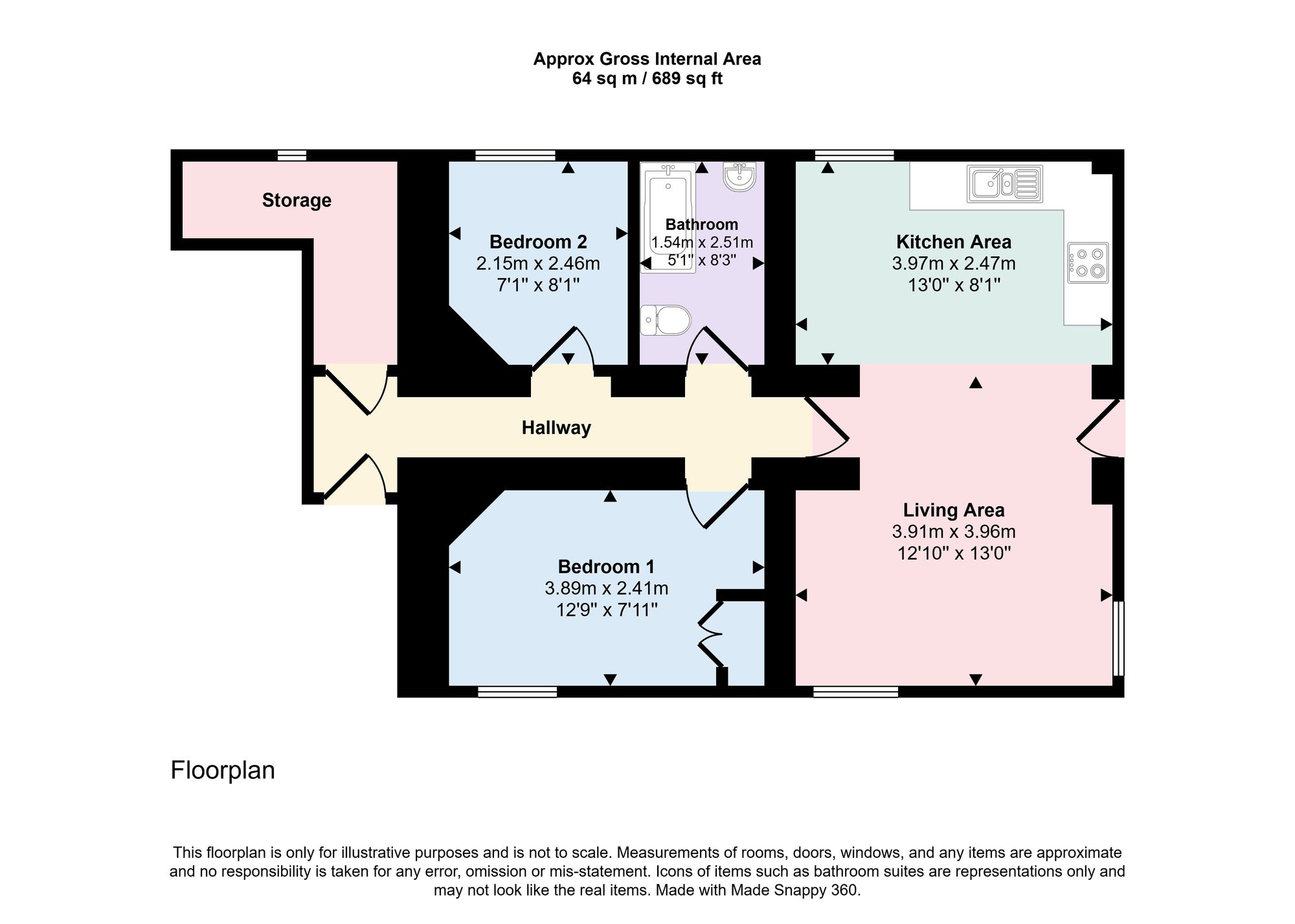 47 Consort Mews, Fareham floorplan
