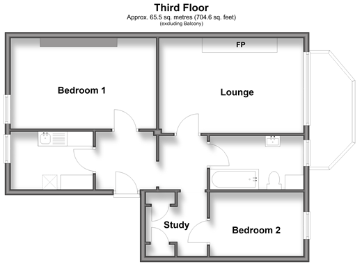 Dalby Square Cliftonville, Margate floorplan