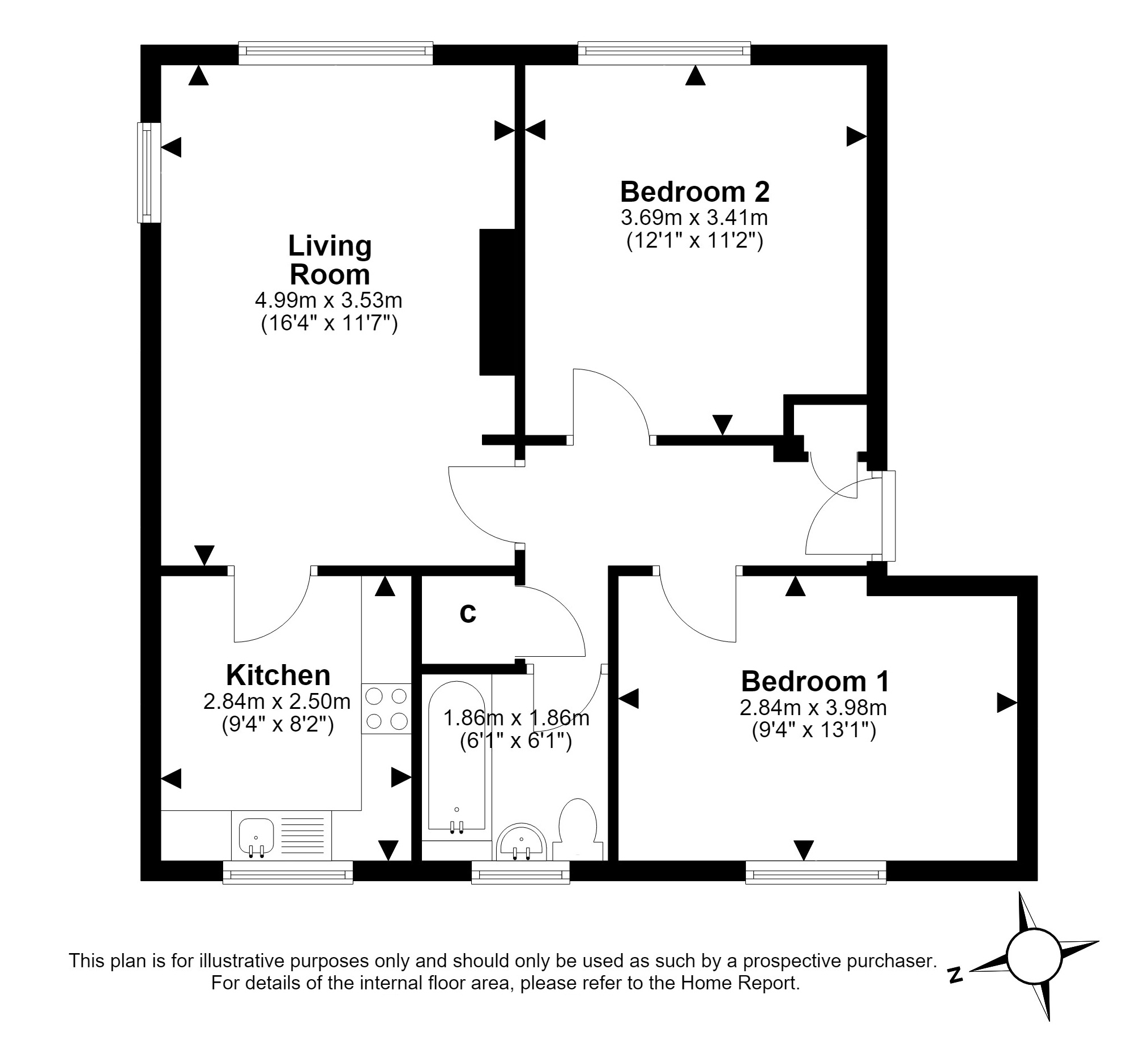 22/6, Firrhill Crescent, EDINBURGH floorplan