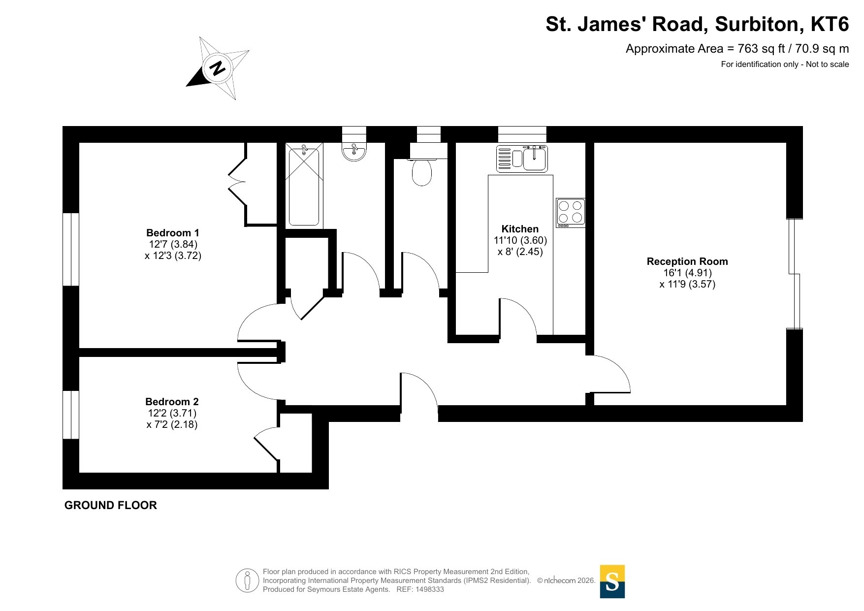 2 Suffolk Court,, St James Road, Surbiton floorplan