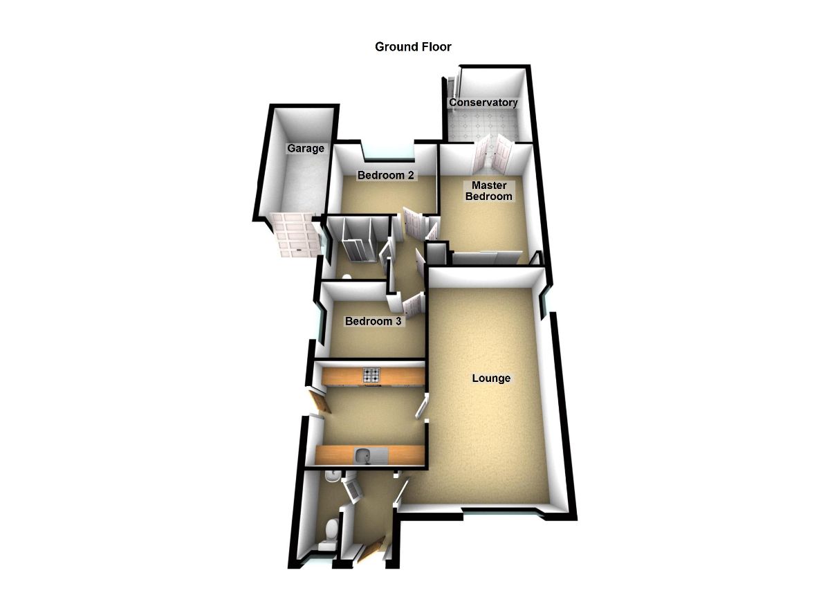 3 Bedrooms Bungalow for sale in Strathallan Crescent, The Rushes, Airdrie ML6