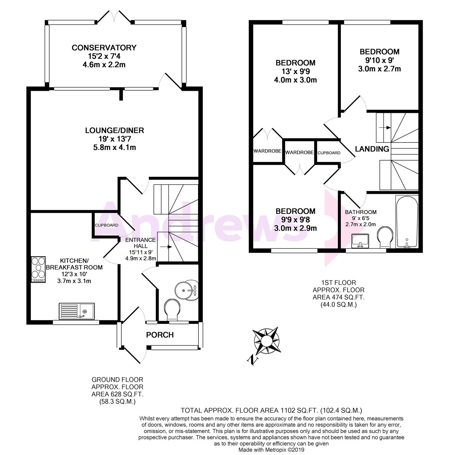 3 Bedrooms Terraced house for sale in Elmstead Close, Sevenoaks, Kent TN13