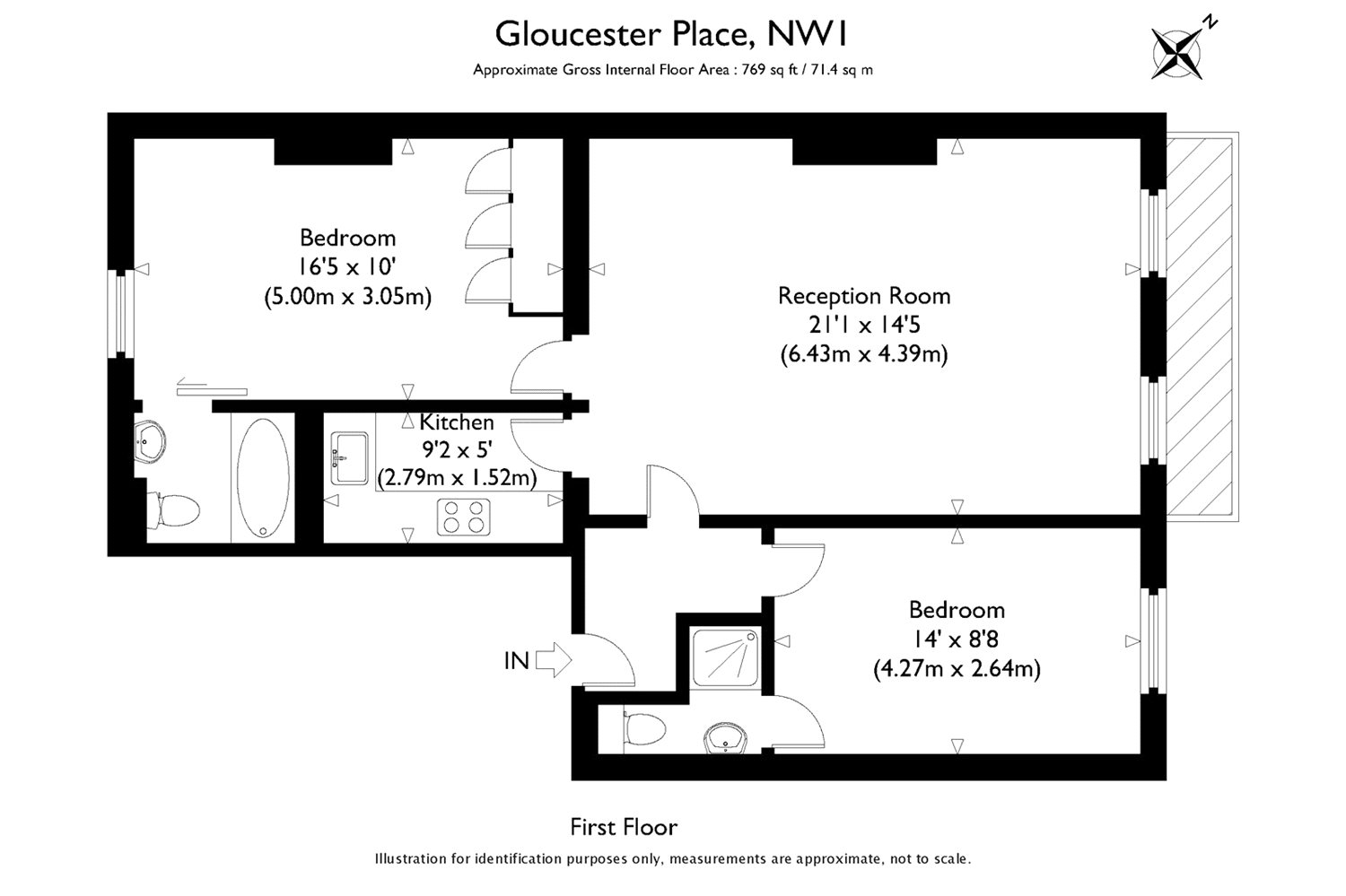 2 Bedrooms Flat to rent in Gloucester Place, London W1U