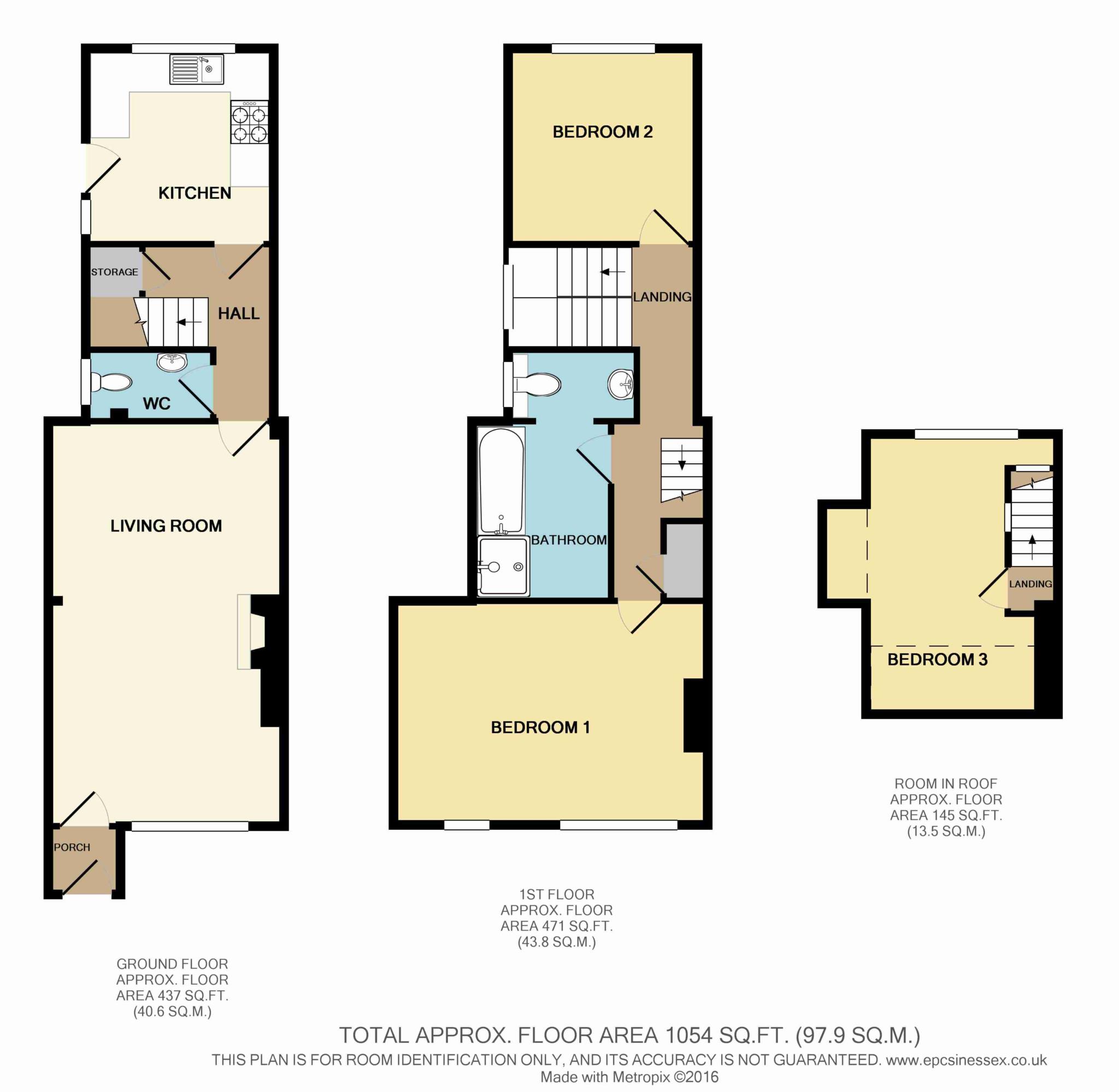 3 Bedrooms Terraced house for sale in Tilkey Road, Coggeshall, Colchester CO6