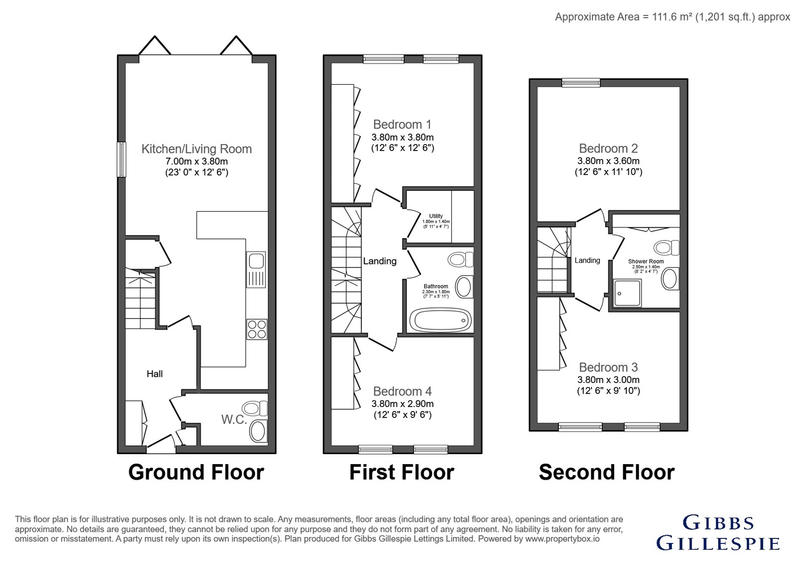 1, Bacon Lane, Edgware floorplan