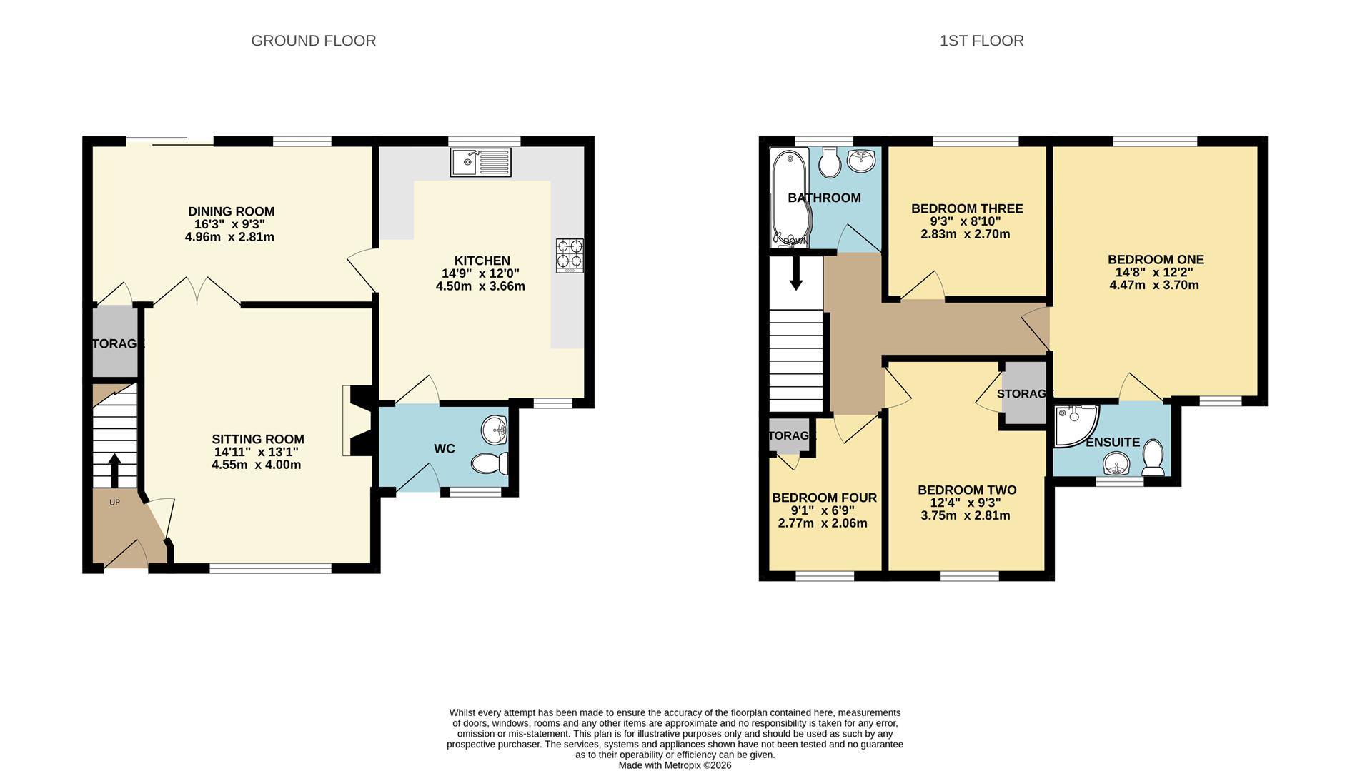65, Manor End, Uckfield floorplan