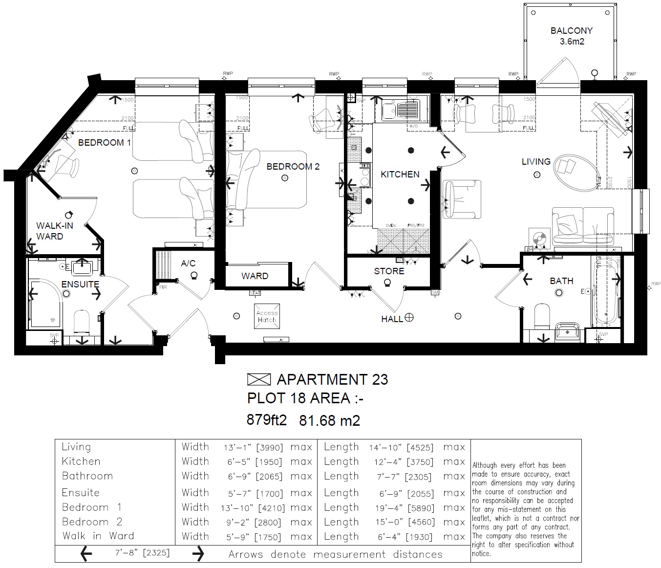 Apartment 23, Wessex Lodge, Bagshot floorplan