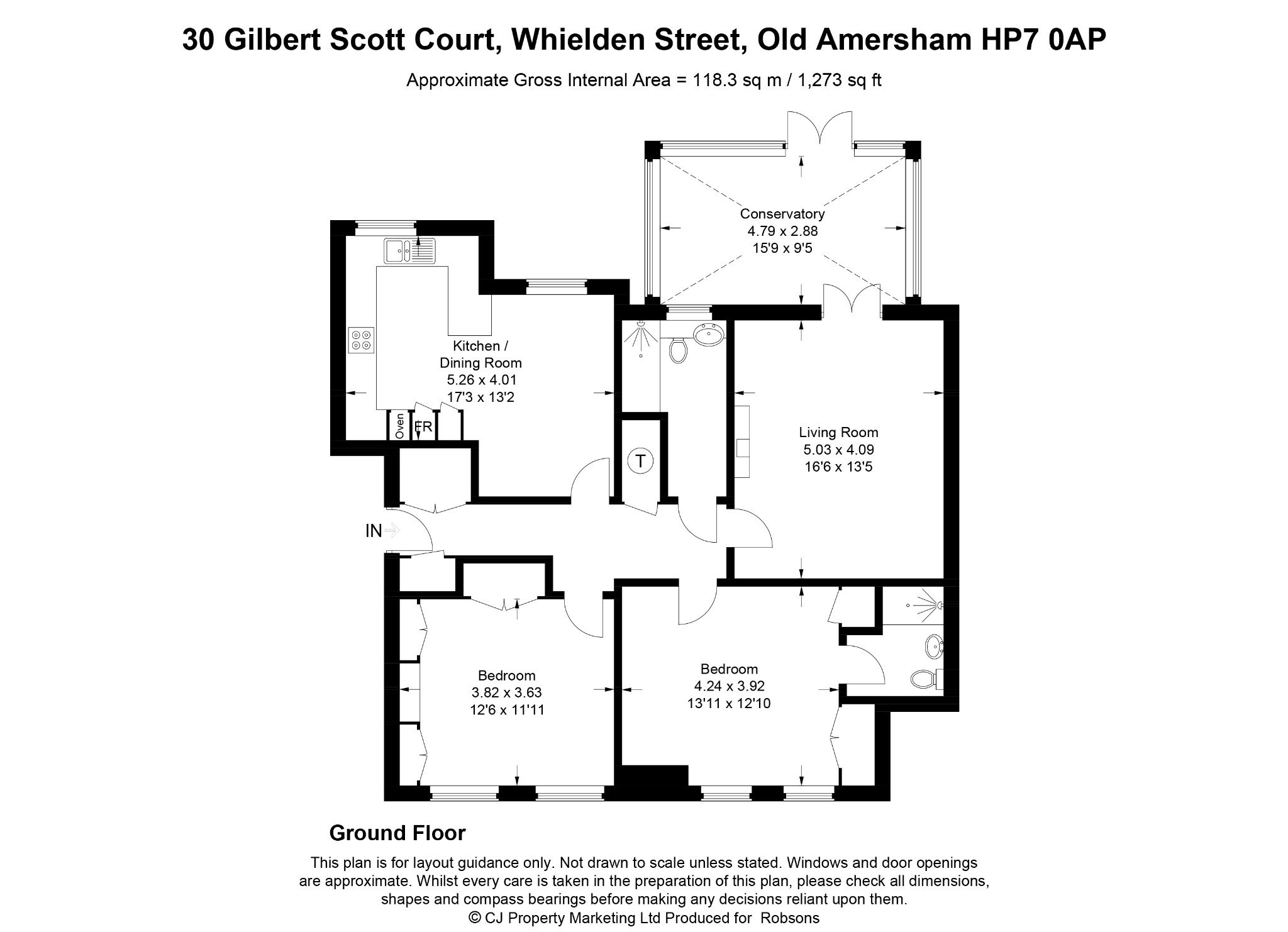 30 Gilbert Scott Court, Whielden Street, Old Amersham floorplan