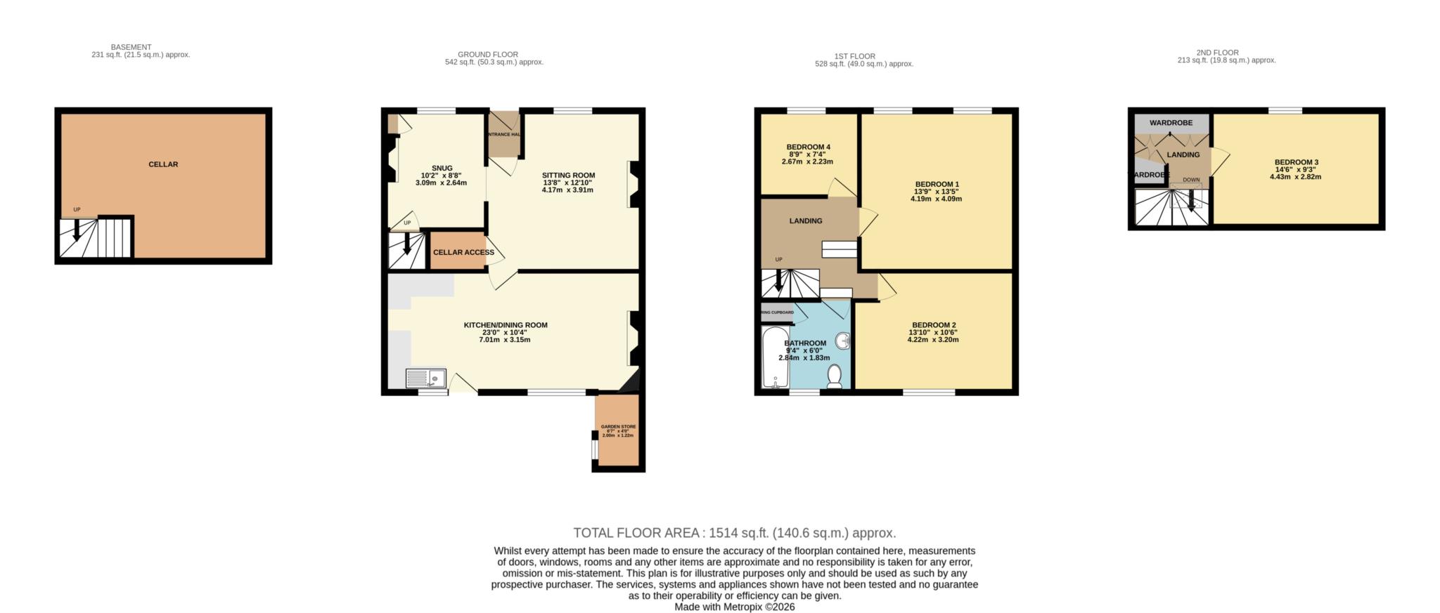 22, High Street, Frome floorplan