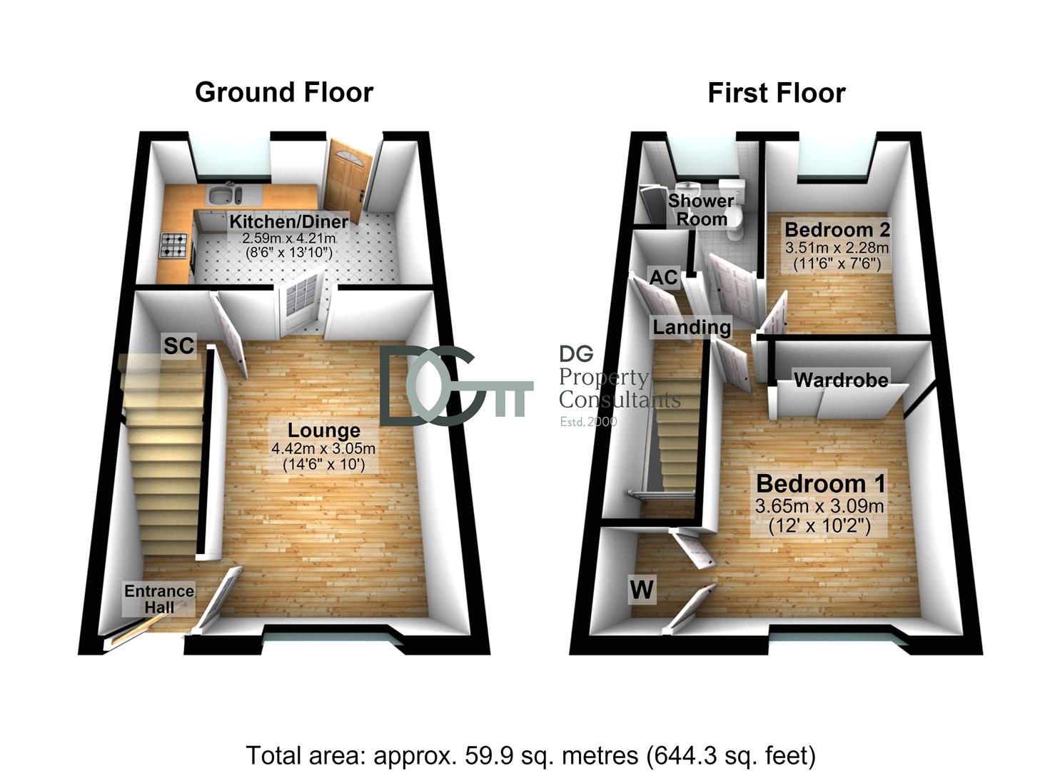 19, Willow Way, Toddington floorplan