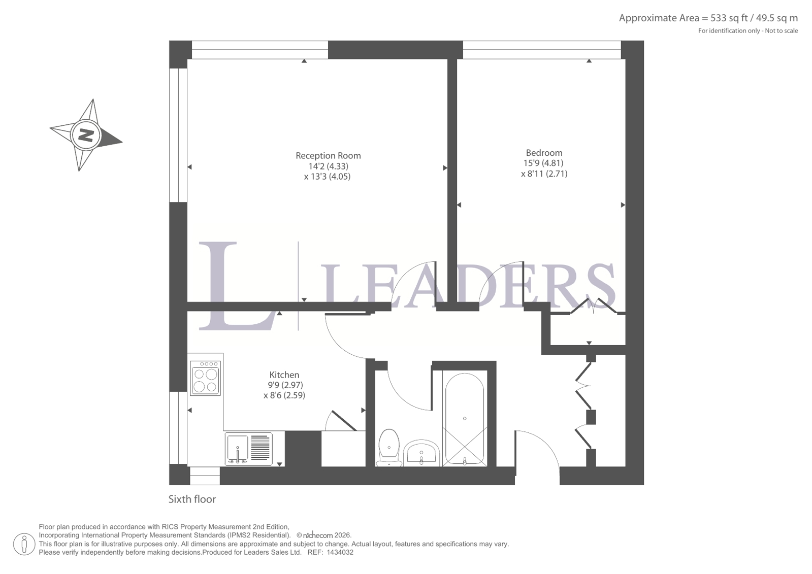 Flat 17, Elizabeth Wheeler House, 19, The Mall, Bromley floorplan
