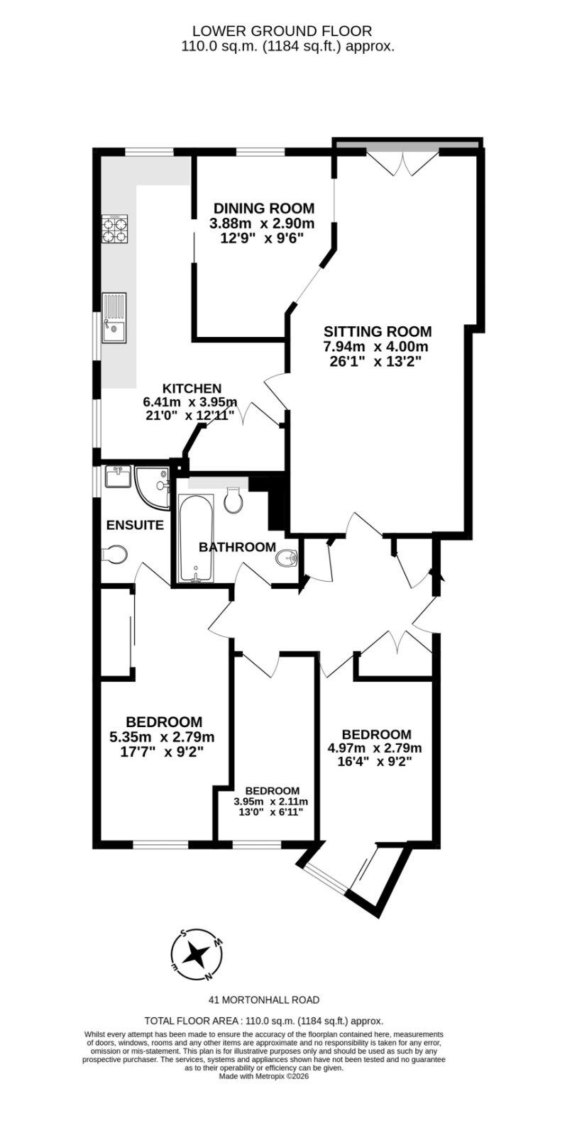 41/4 Mortonhall Road, Edinburgh floorplan