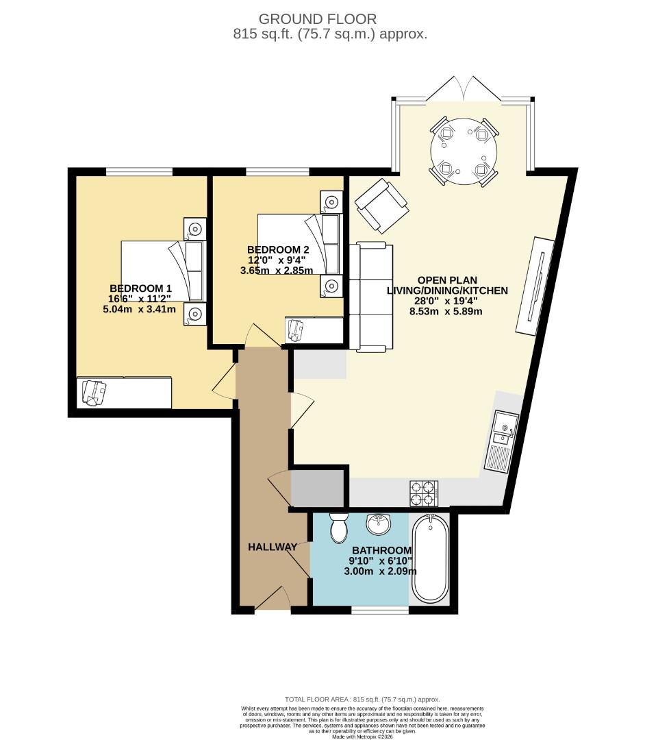 Apt 3 The Quadrangle, 6, Albany Road, Chorlton floorplan