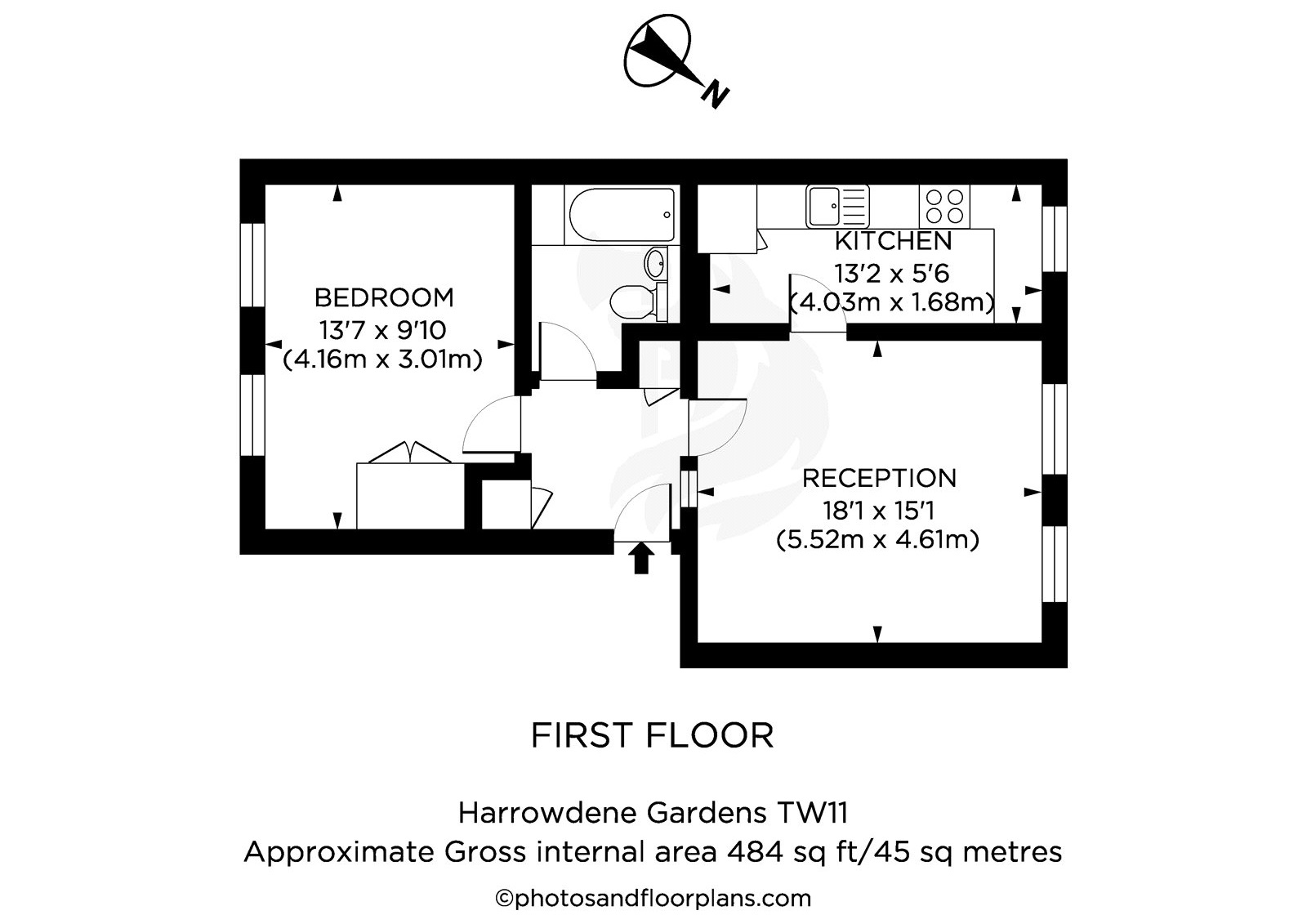 1 Bedrooms Flat to rent in Harrowdene Gardens, Teddington TW11
