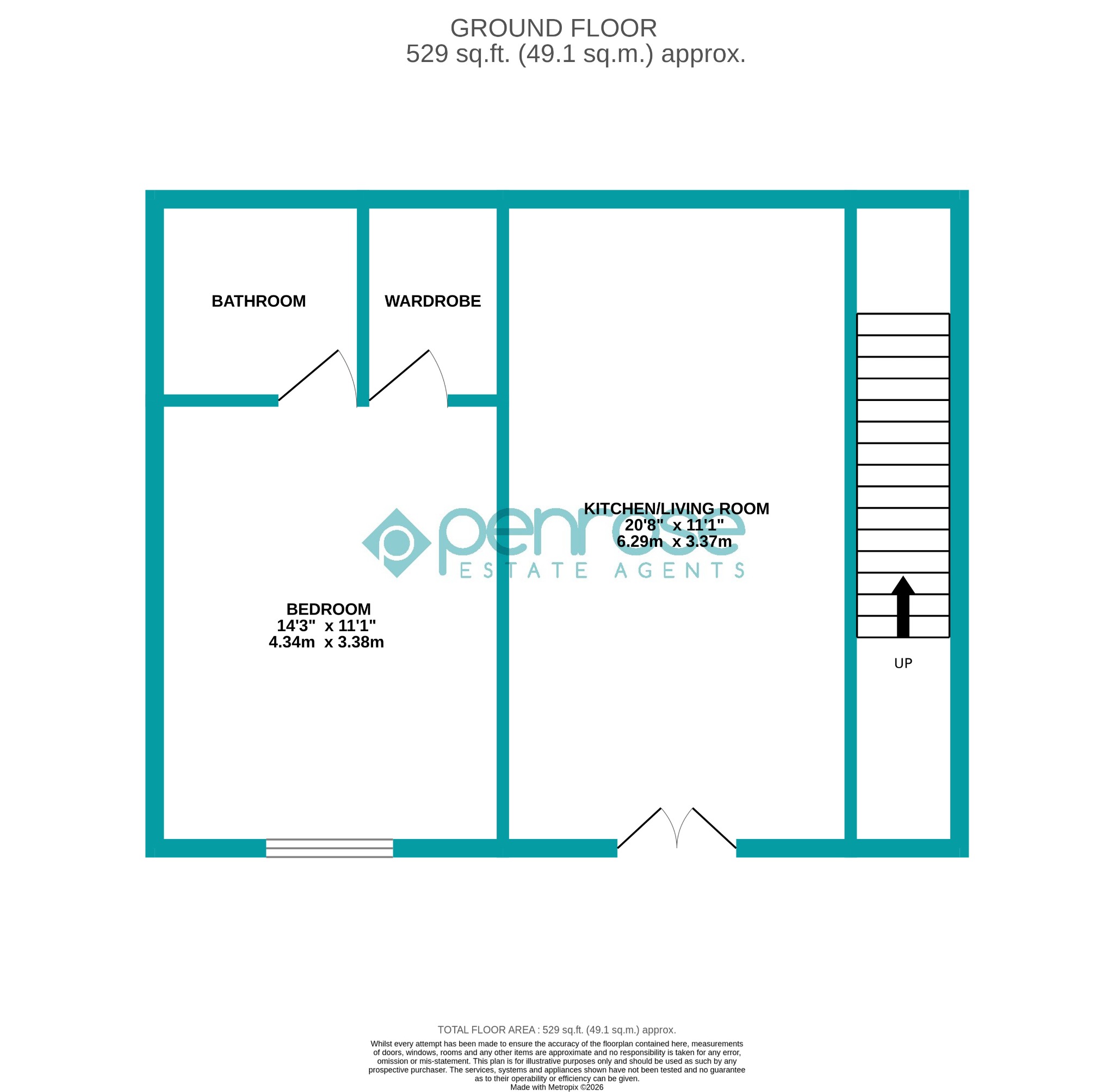 Flat 2, 2 Harrier Court, Lower Woodside floorplan
