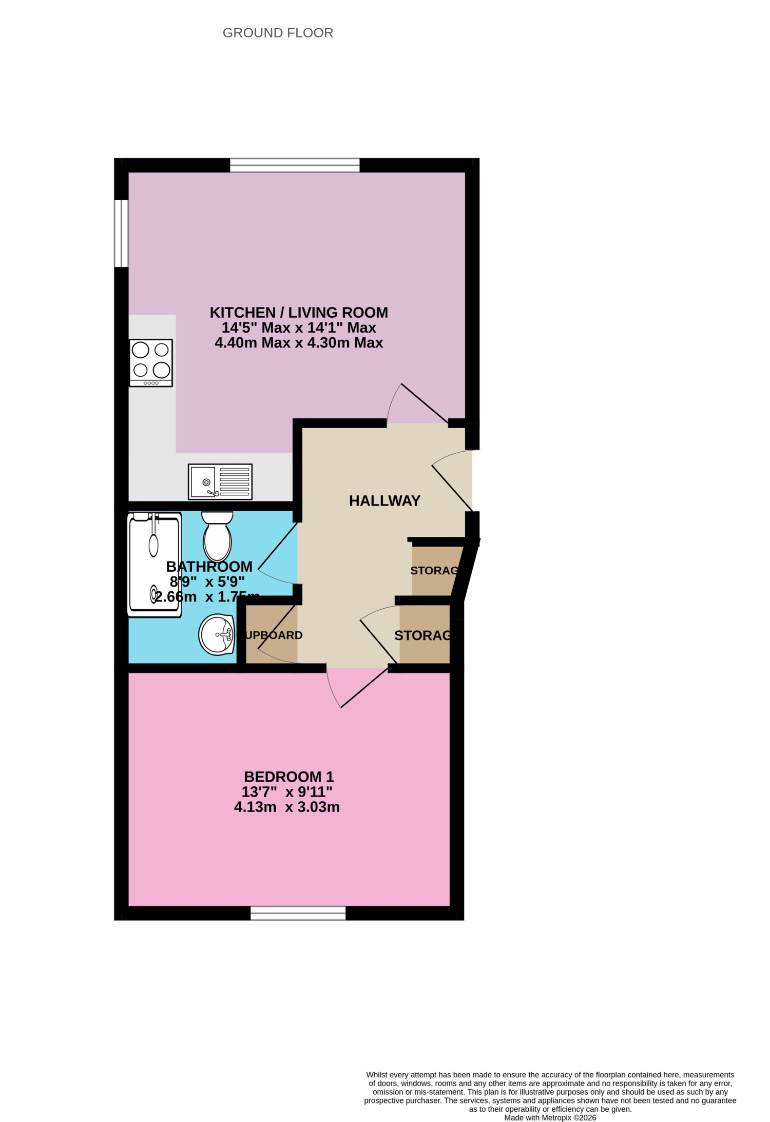 Flat 4,, 62 South Street, Braunton floorplan