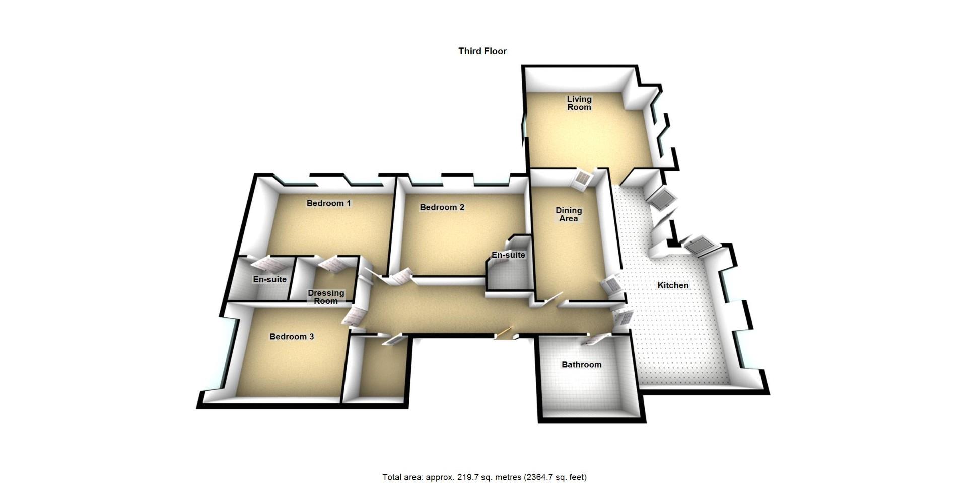 15 Montague Apartments, 55 Esplanade, Whitley Bay floorplan