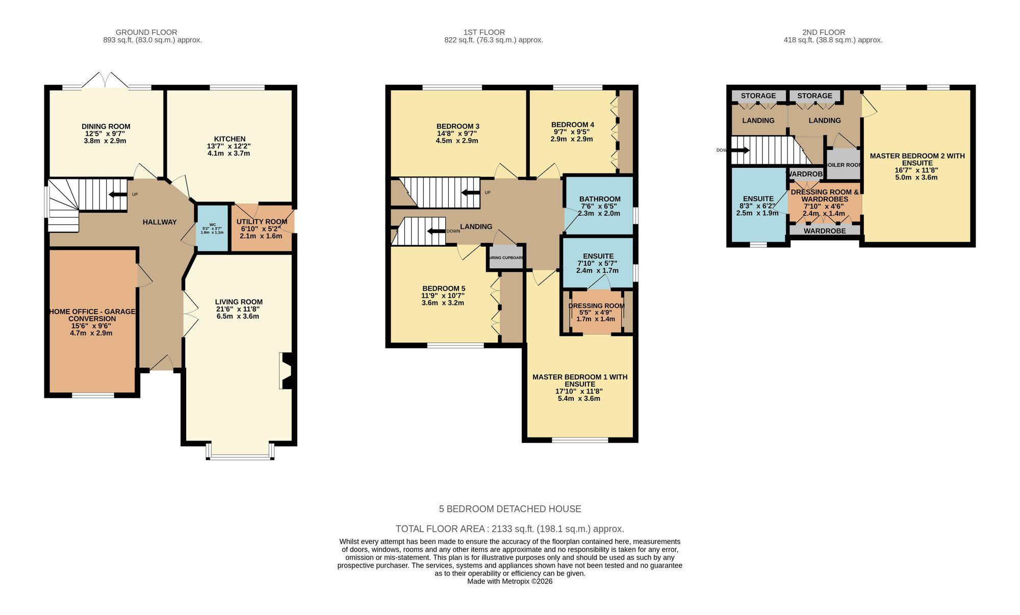 11 Monterey Court, Leicester floorplan