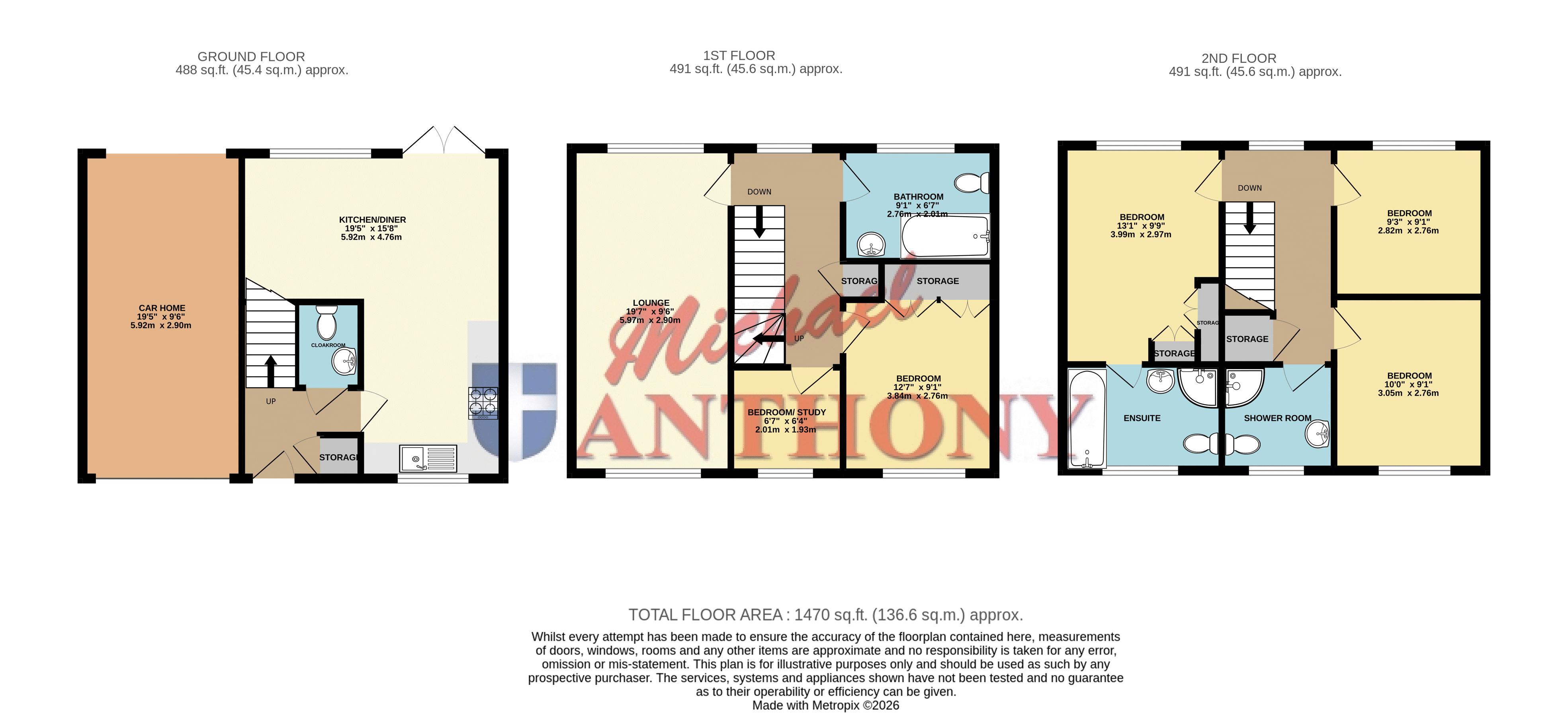 13, Tiree Court, Milton Keynes floorplan