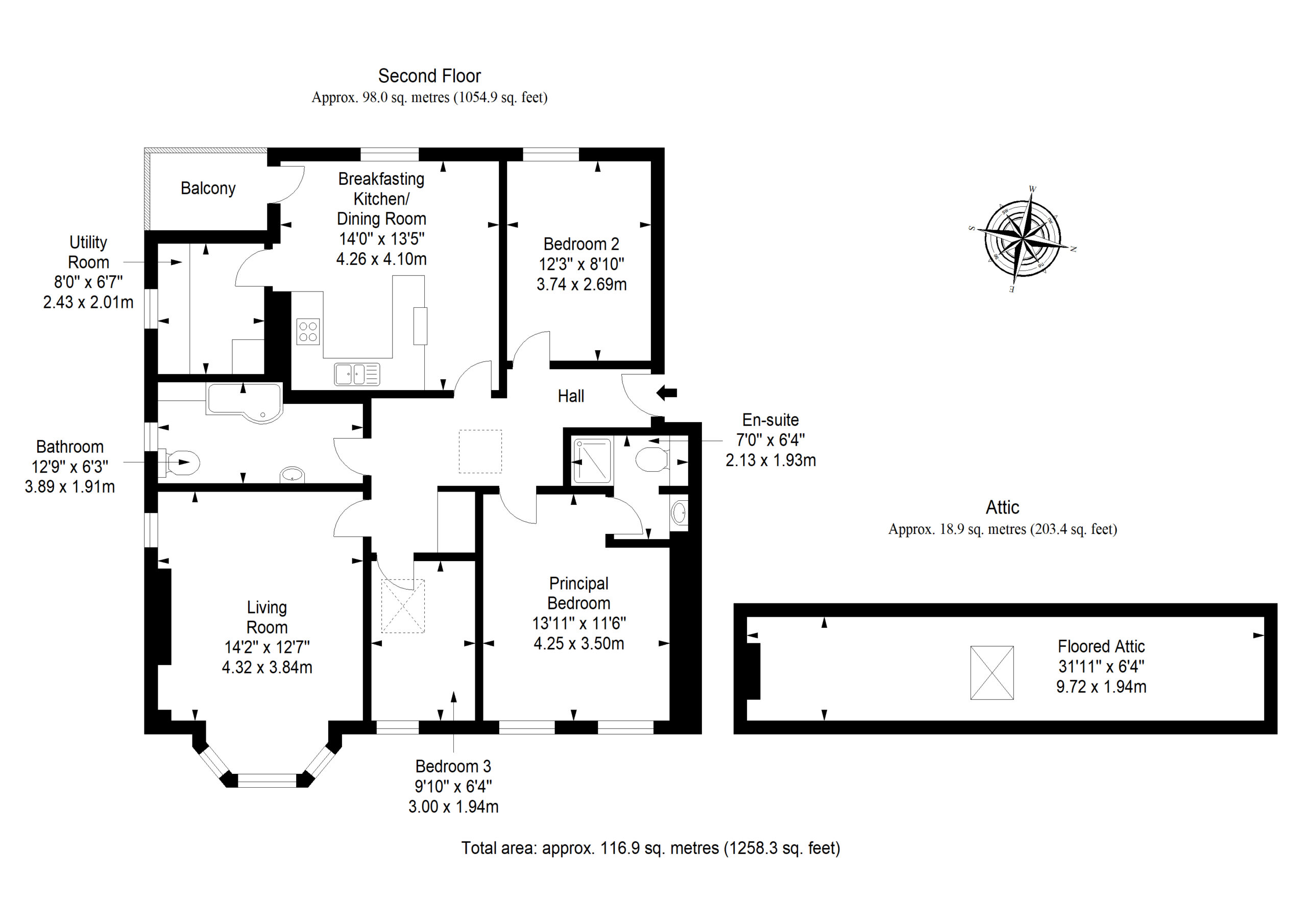 10/3, Western Gardens Murrayfield, Edinburgh floorplan
