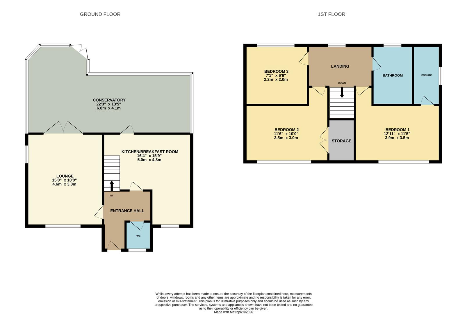 39, Caversham Park Avenue, Rayleigh floorplan