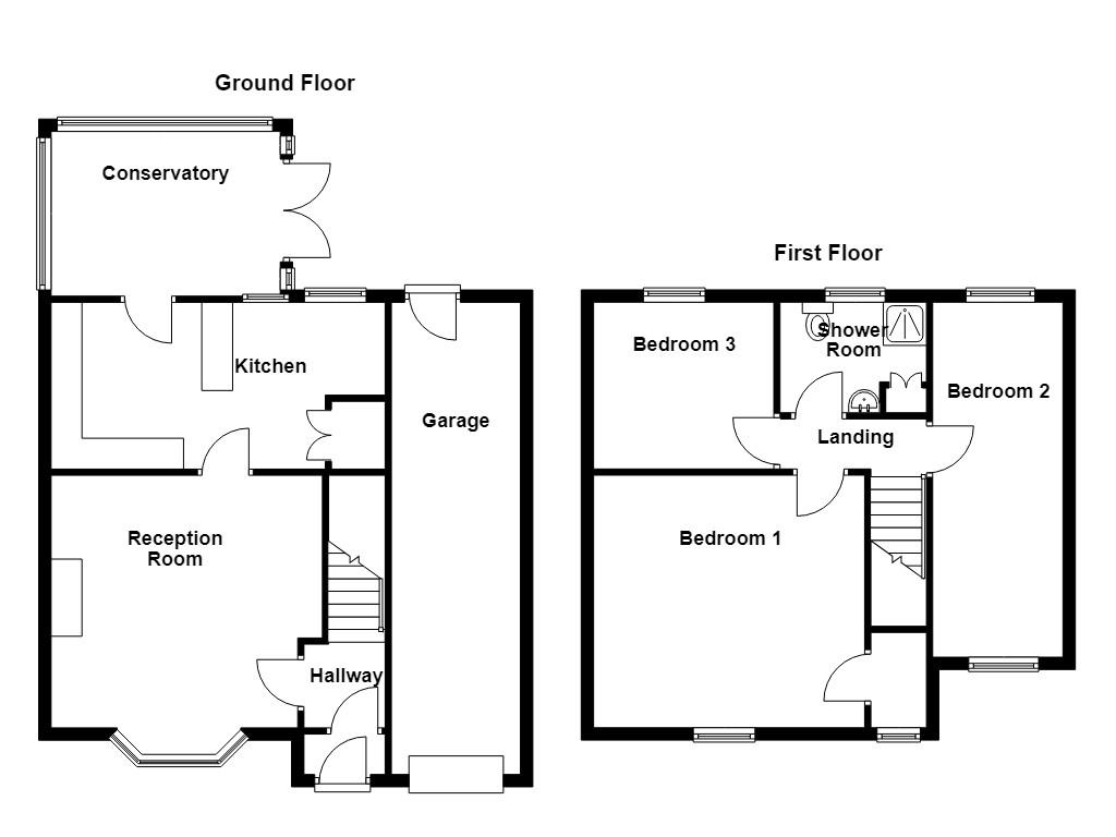 64, Kiddrow Lane, Burnley floorplan