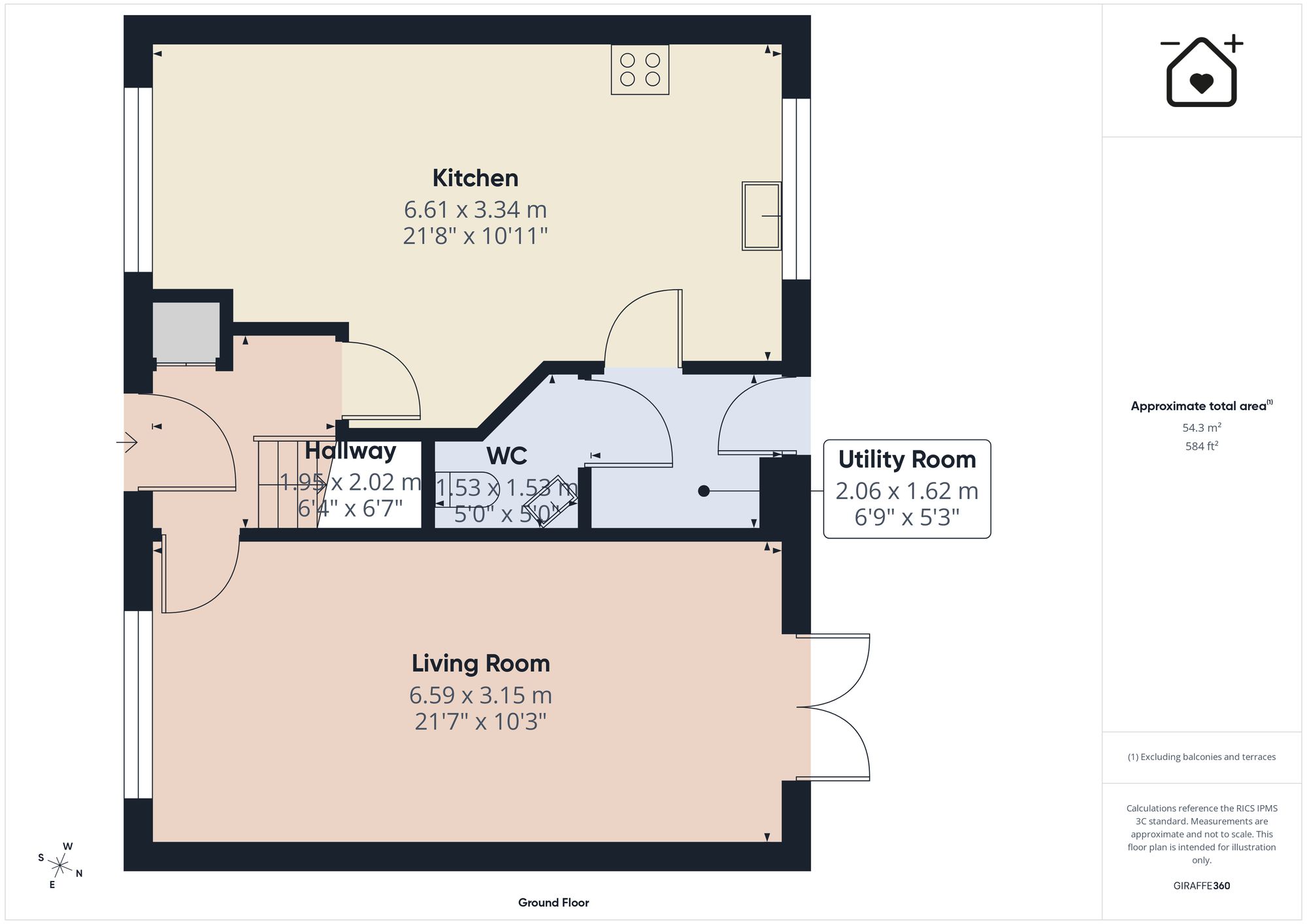 27 Ffordd Y Spitfire, Barry floorplan