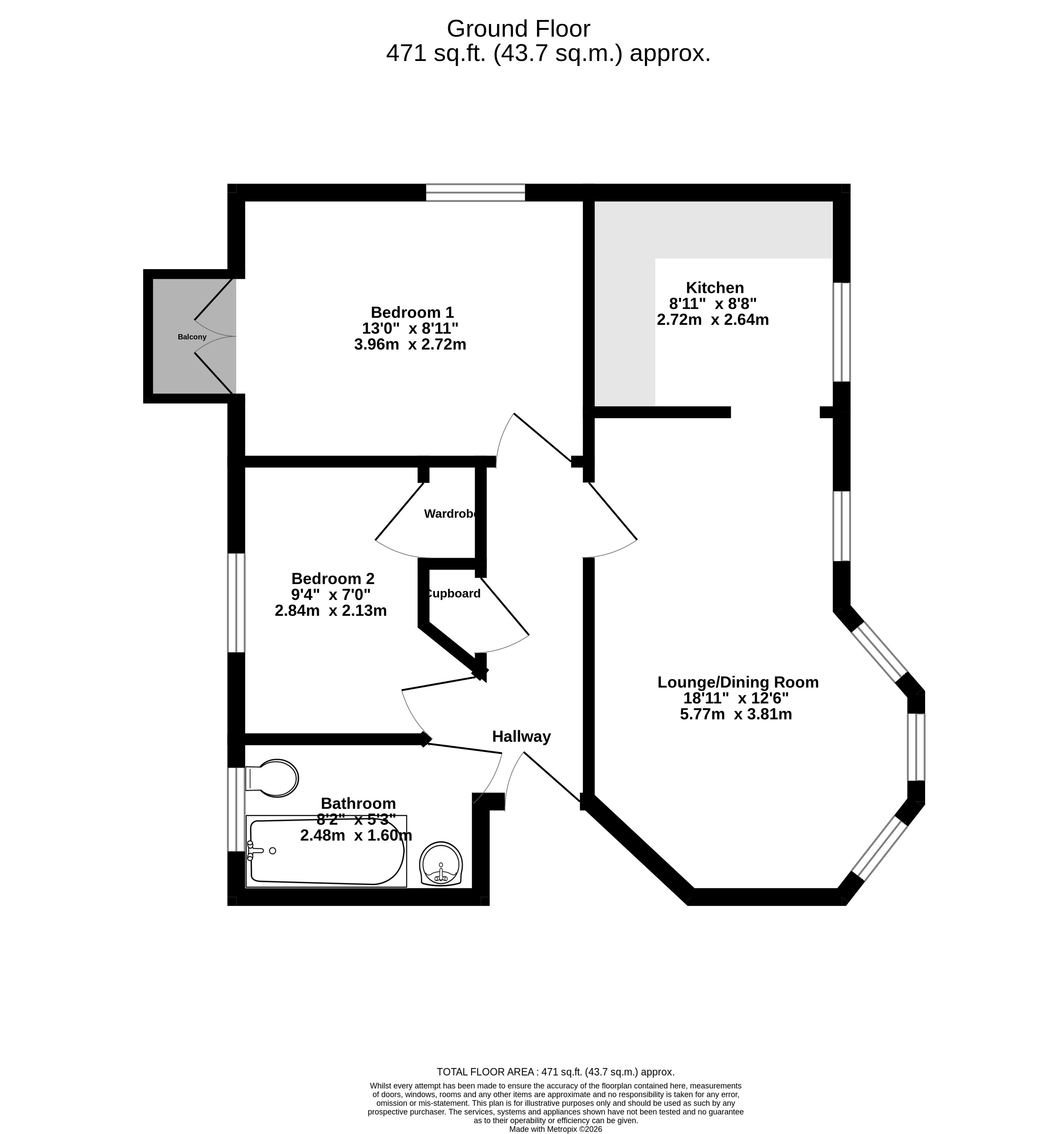 Apartment 3, 5, Earlswood Road, Kings Norton floorplan
