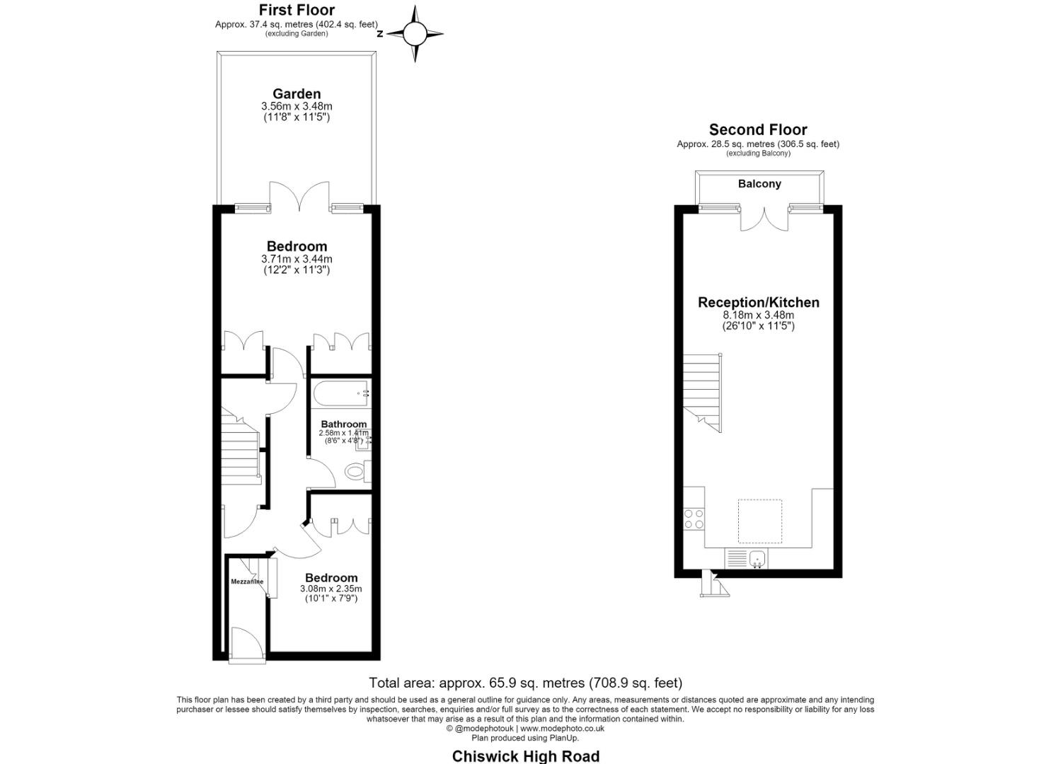 Flat 15, The Power House, 70, Chiswick High Road, London floorplan