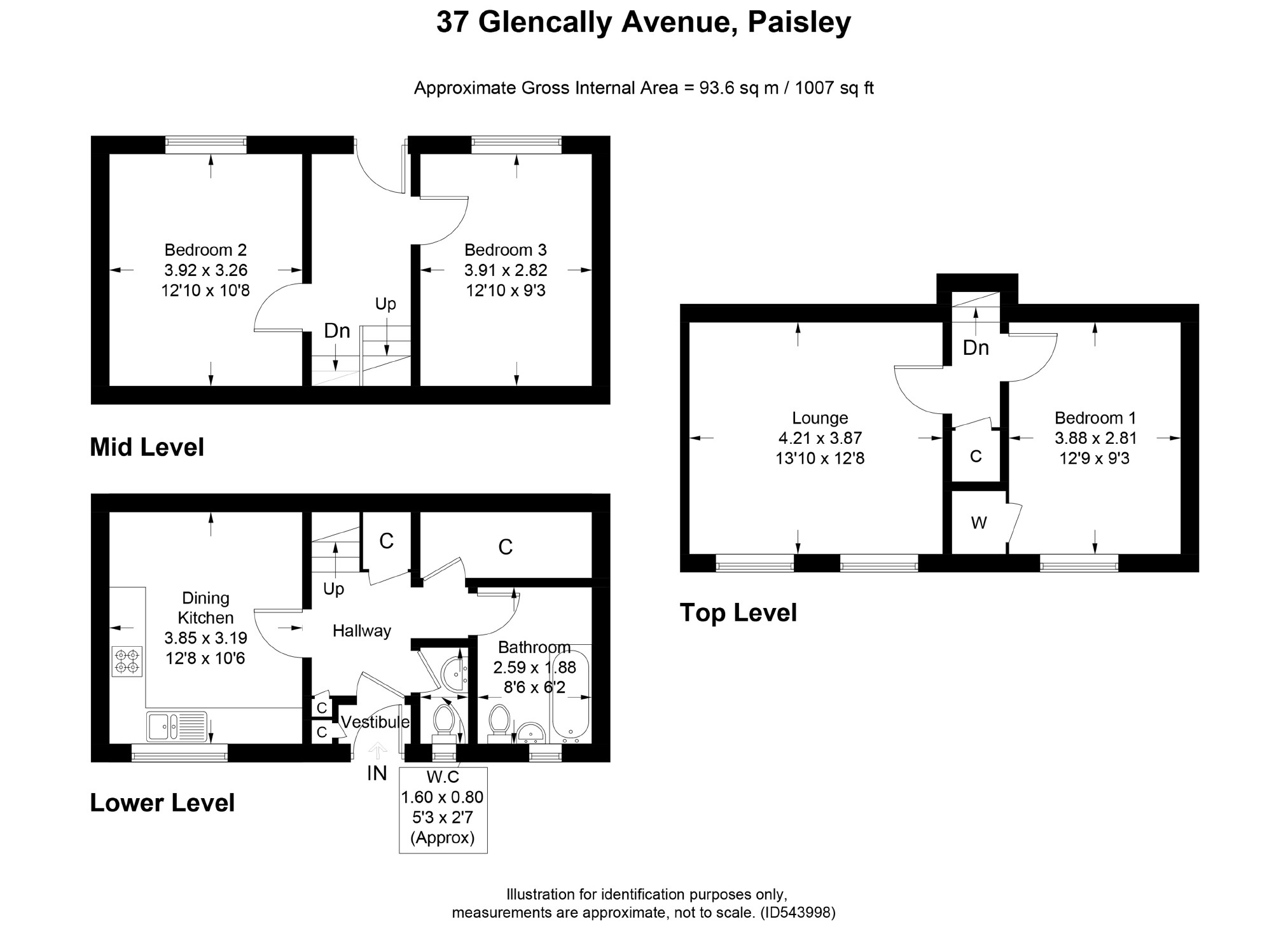 3 Bedrooms Semi-detached house for sale in Glencally Avenue, Paisley PA2