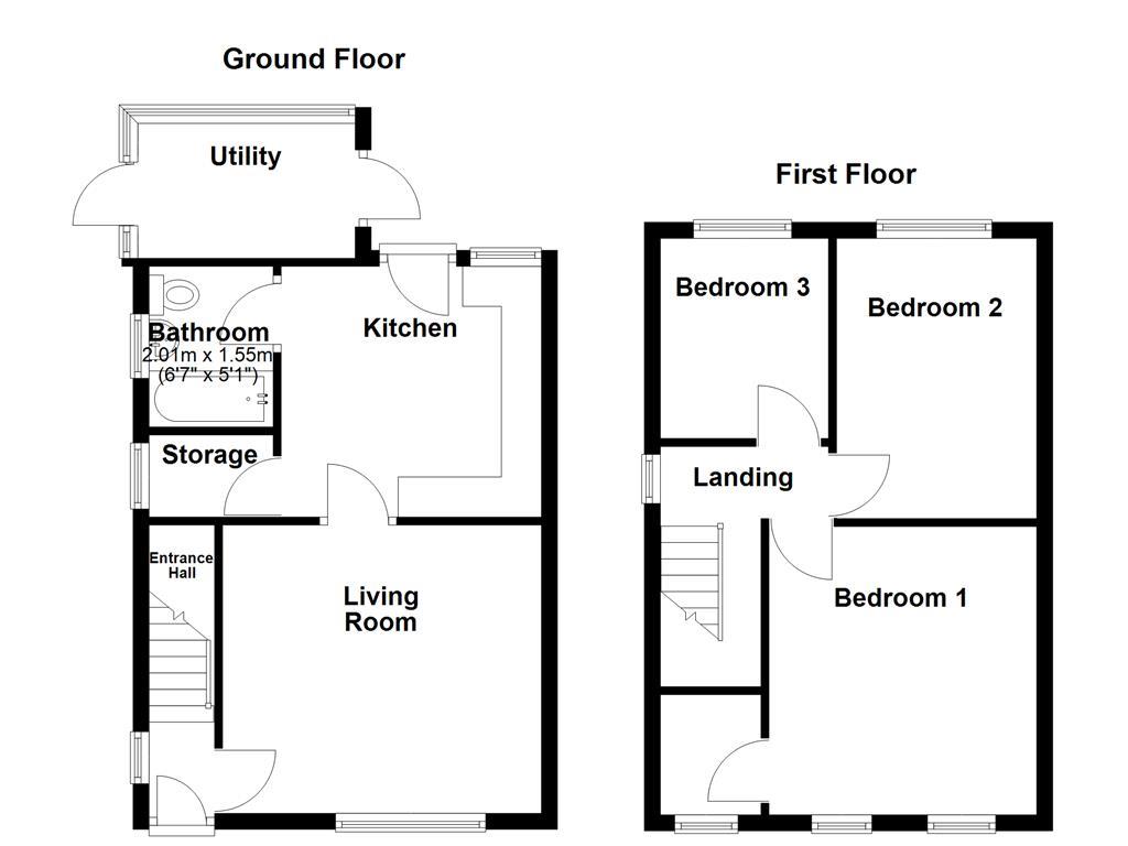 1 Swan Cottages, Sowerby Road, Preston floorplan