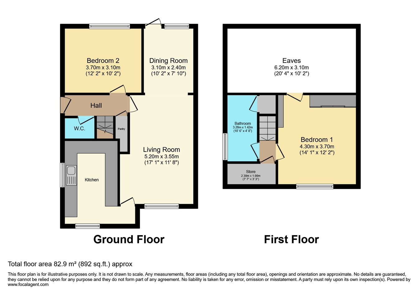 5, Duncombe Close, Scarborough floorplan