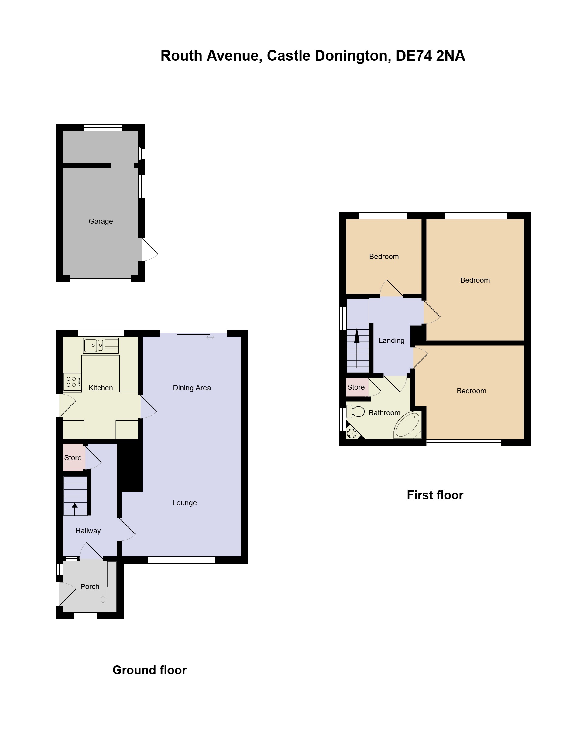 8, Routh Avenue, Castle Donington floorplan