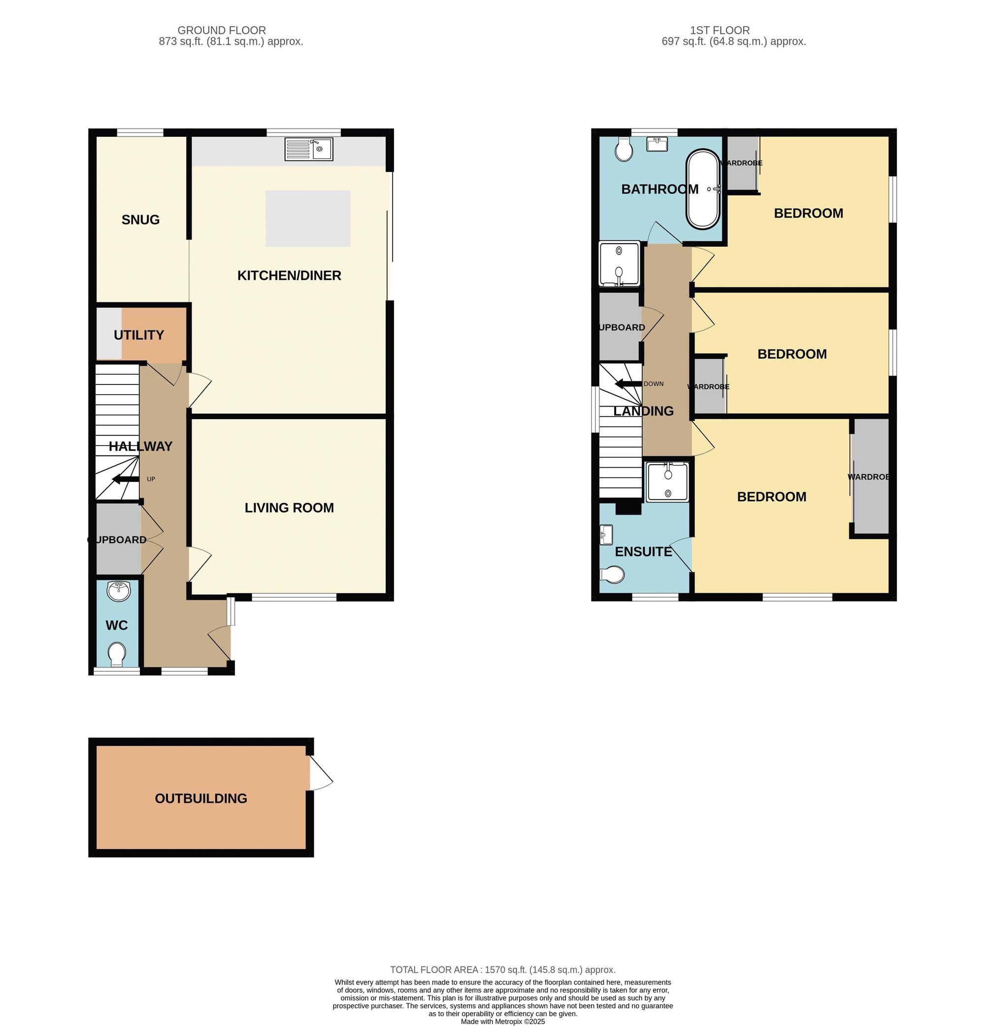 Leghorn House, St. Columb floorplan